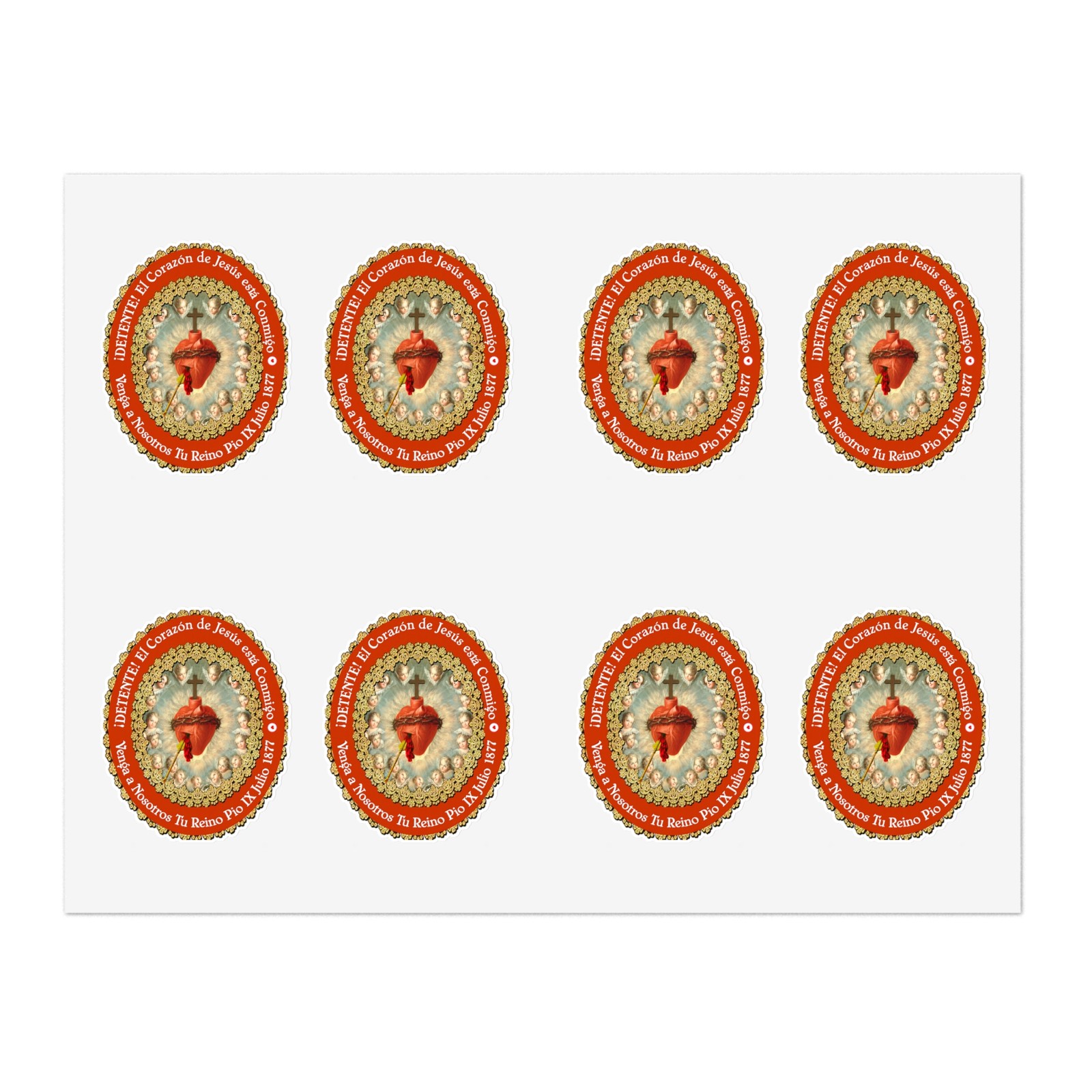 Sagrado Corazon de Jesus, Detente Spanish Sticker Sheets – Scrapbooking Planners