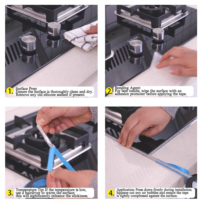 Self-Adhesive PU Polyurethane Decorative Strip Ceramic Tile Waterproof Caulk Tap