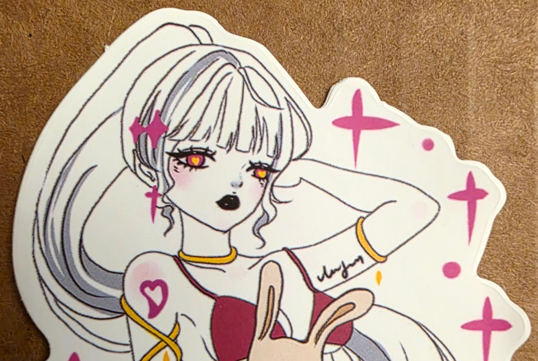 Halloween Sticker Vampire Girl Witch Ghost Idol Art Gothic Punk Emo Anime Manga