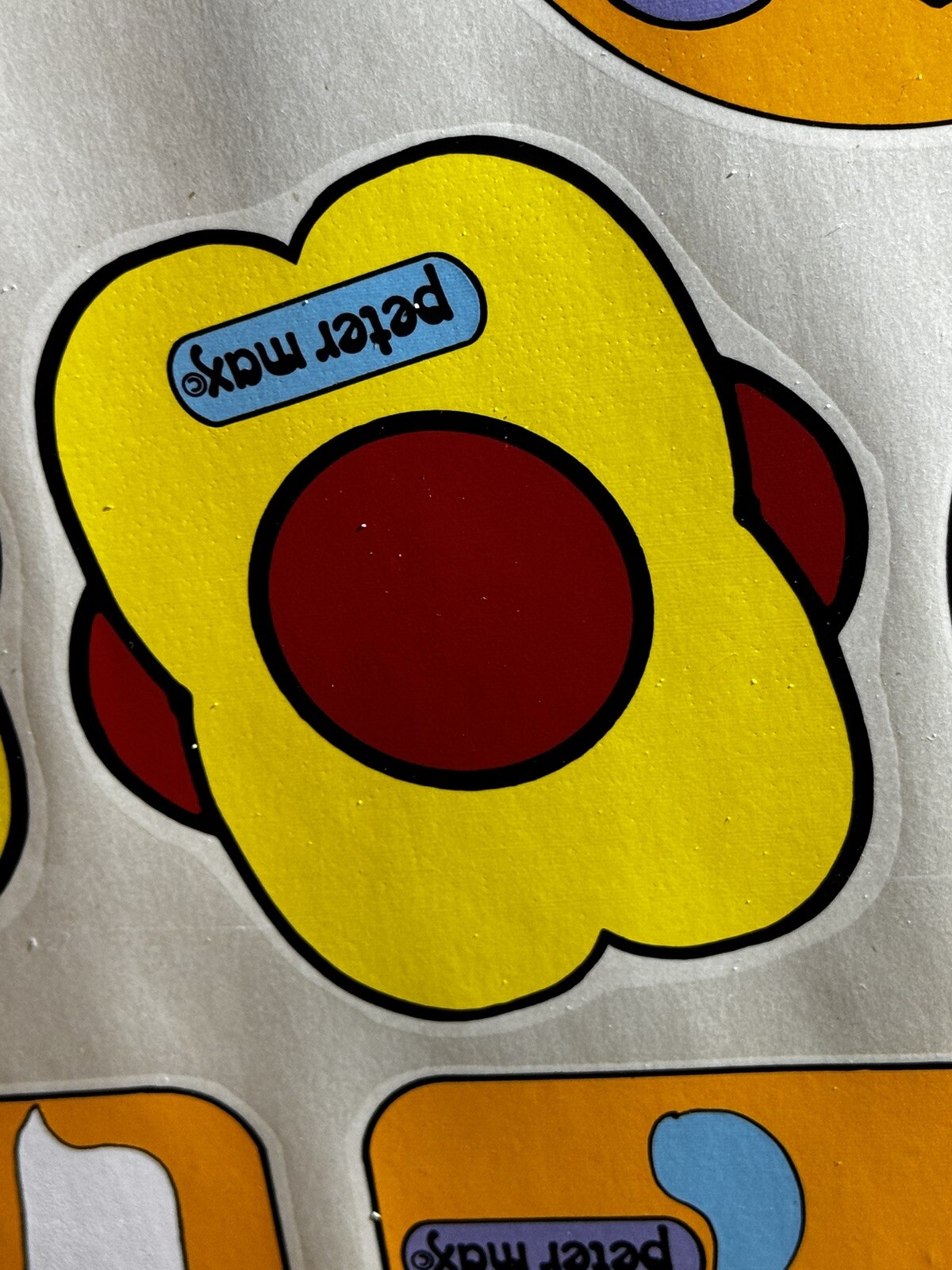 Peter Max Flower Power Decal 1970 Cookware Decals Hippie Groovy Kitchenware
