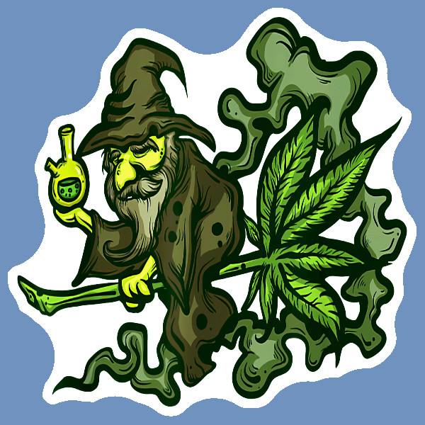 Weed Wizard 420 Sticker Cannabis Decal Weatherproof Vinyl UV Safe Marijuana 420