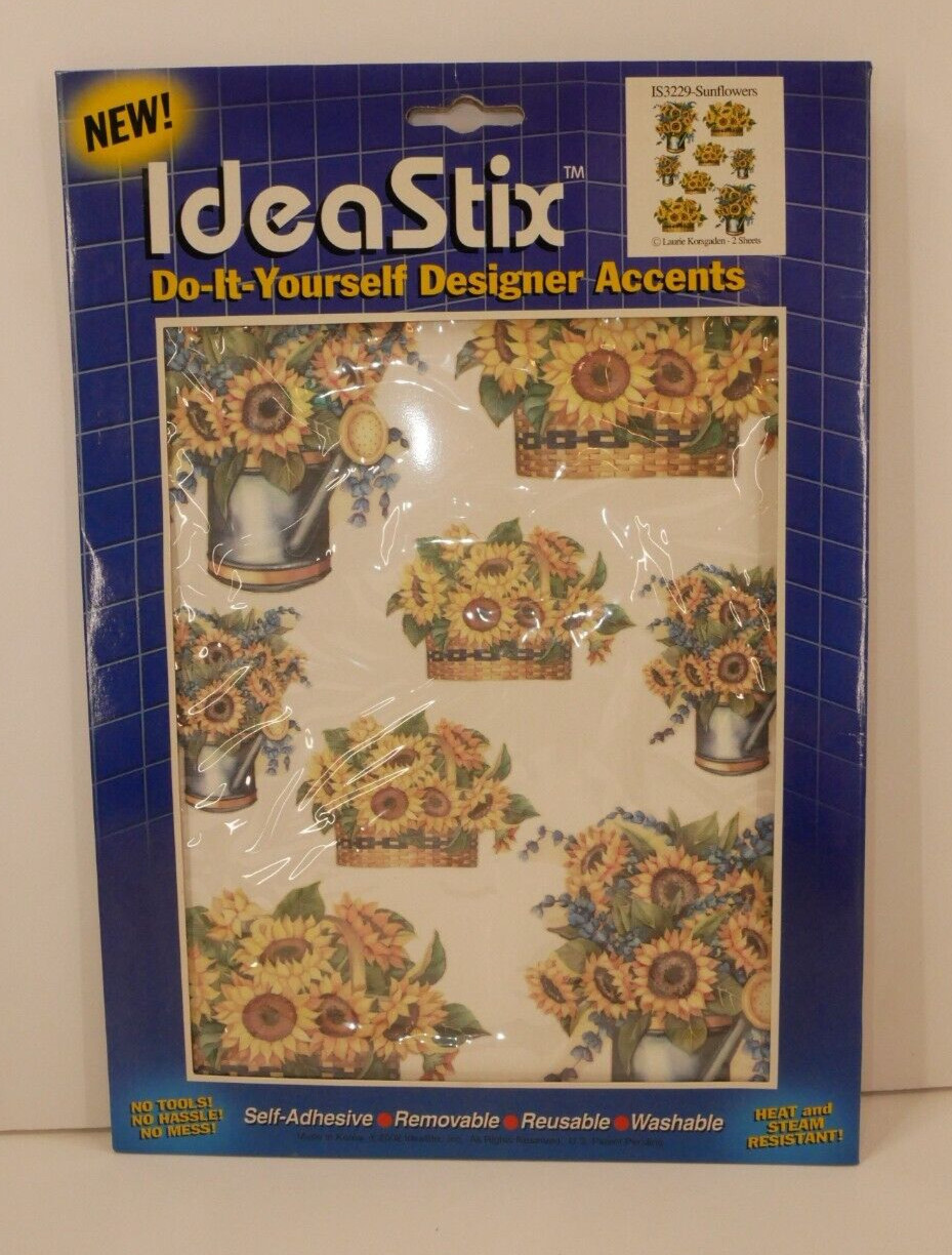IdeaStix IS3229- Sunflowers Do-It-Yourself Designer Accents- Self-Adhesive