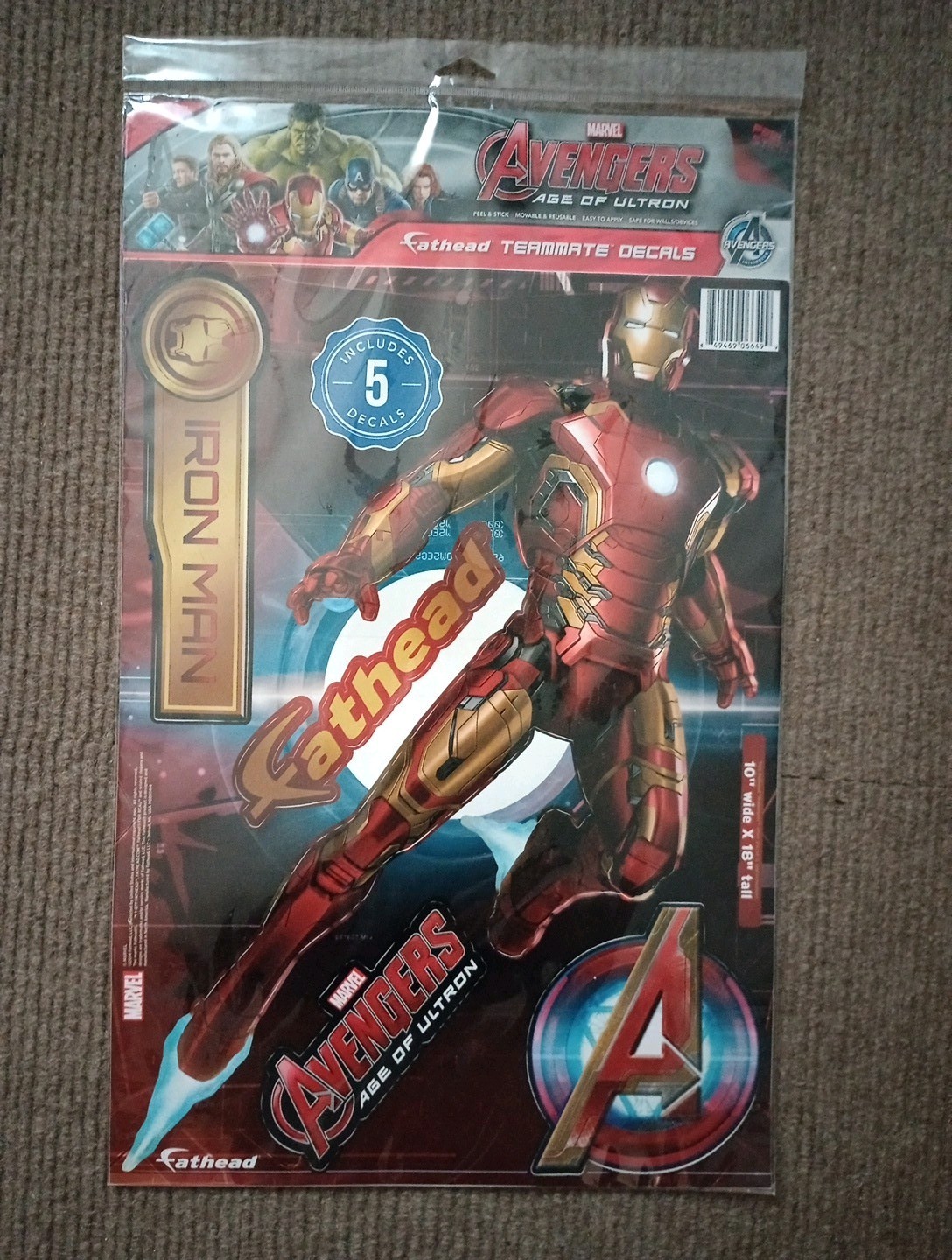 Marvel Avengers – Iron Man Fathead Decals 2014