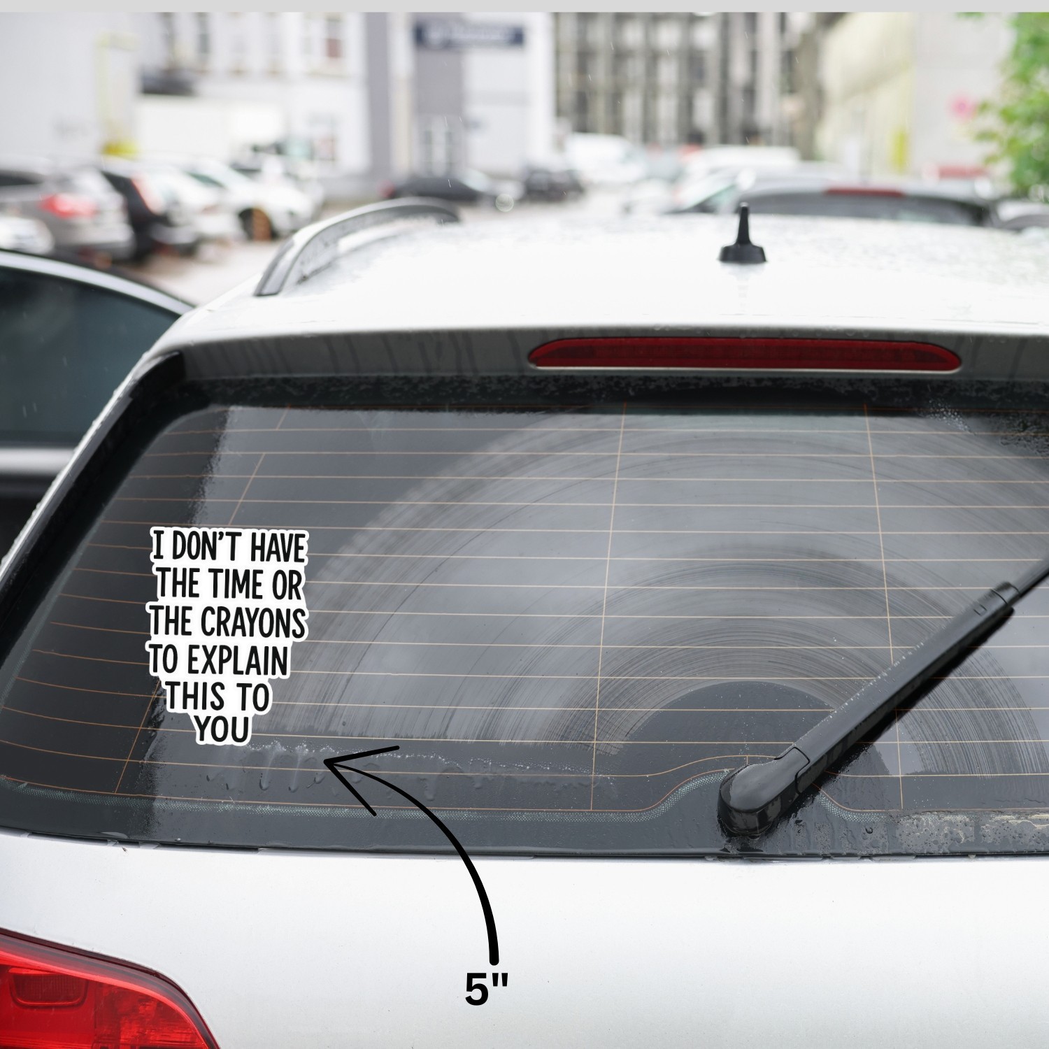 4Pcs I Don’t Have the Time or the Crayons to Explain This Stickers