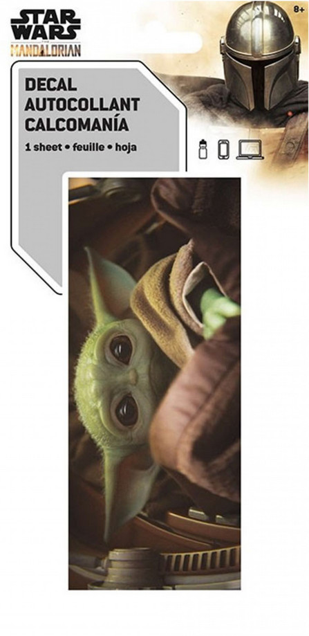 Star Wars Mandalorian Car Window Decal Sticker 2.5in x 5.5in