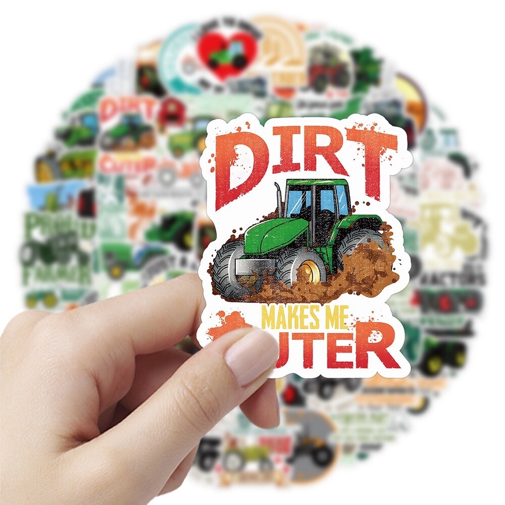 10 Random Farming Tractor Stickers Farm Life Decals Hydro Yeti Car Free Shipping