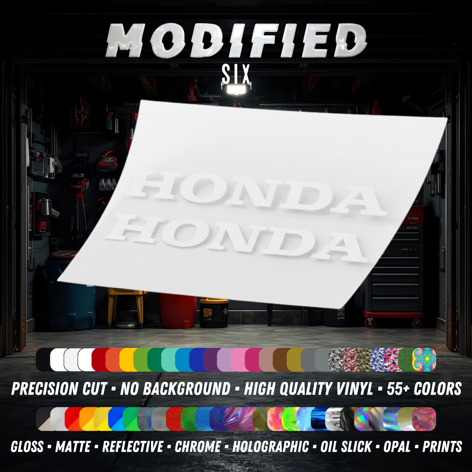 Honda Decal 2x Reflective Logo Vinyl Sticker Car Motorcycle Window Racing JDM