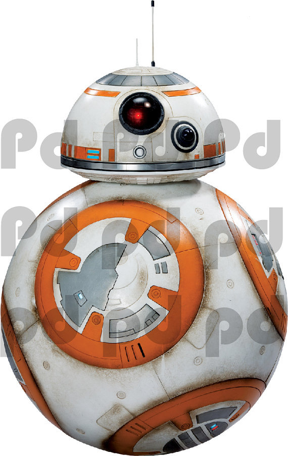 Star Wars The Force Awakens BB8 Removable Kids Room Wall Decal Mural b12