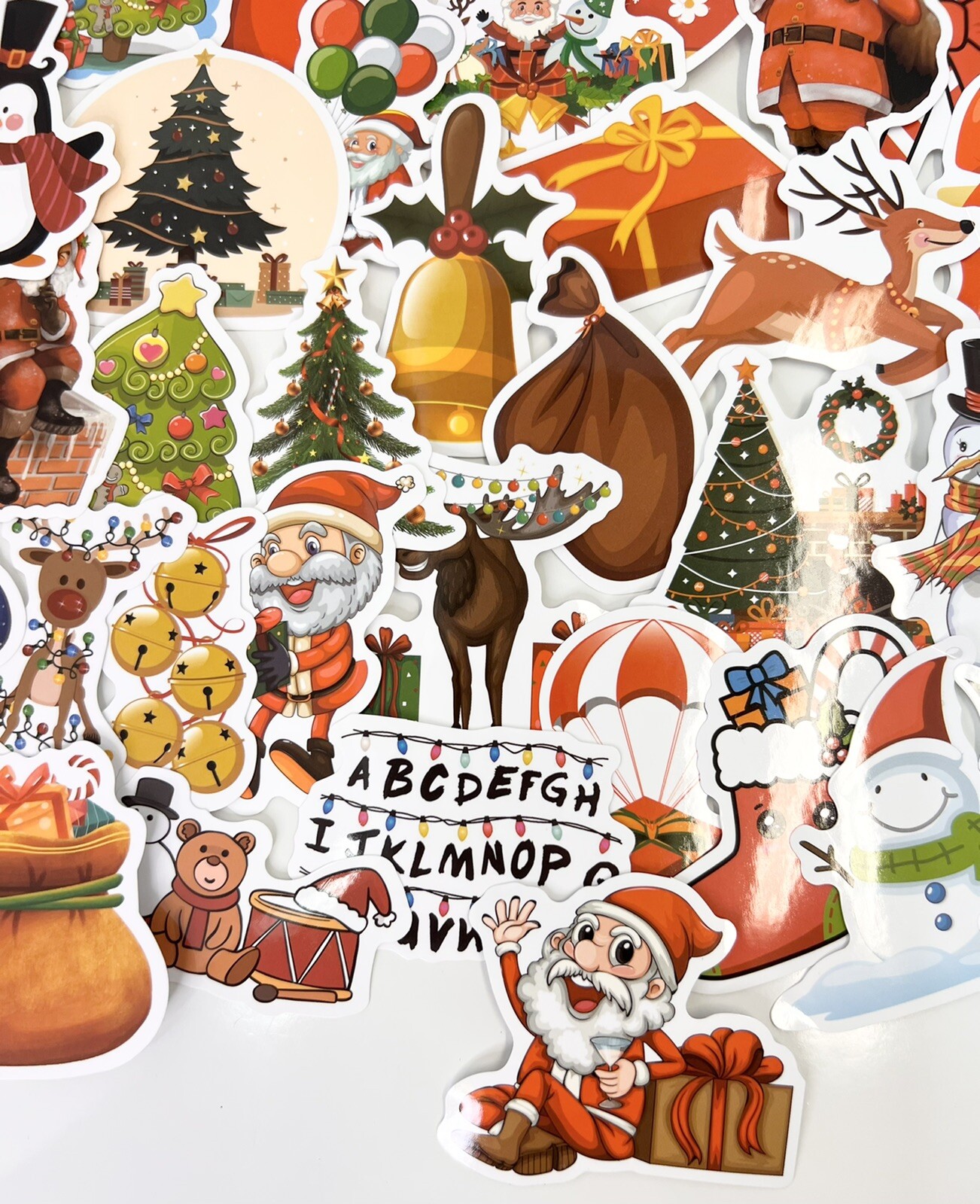 30 Random Holiday Christmas Vinyl Stickers Free Shipping