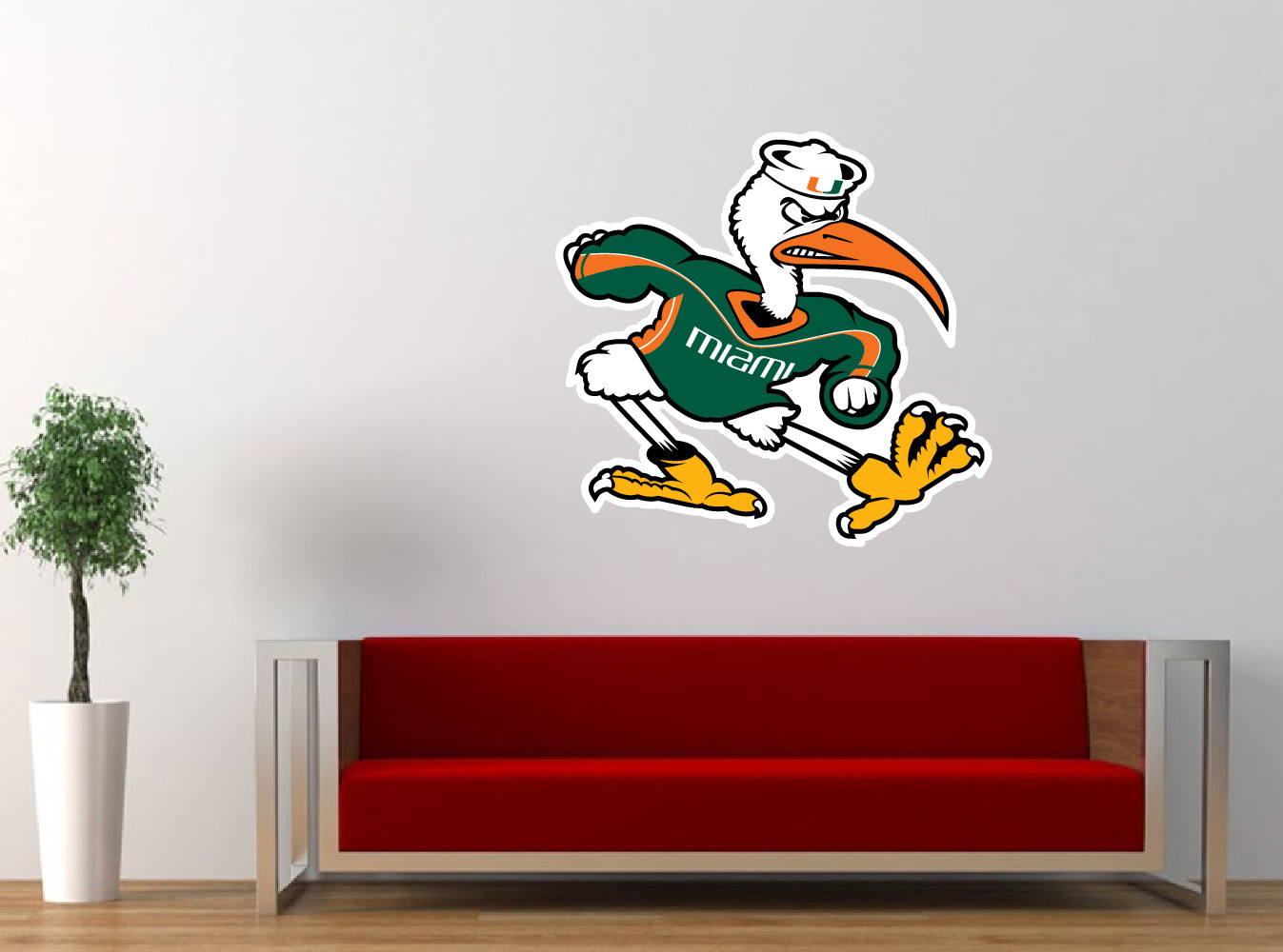 Hurricanes University of Miami Vinyl Sticker Decal *SIZES* CornholeTruck Wall