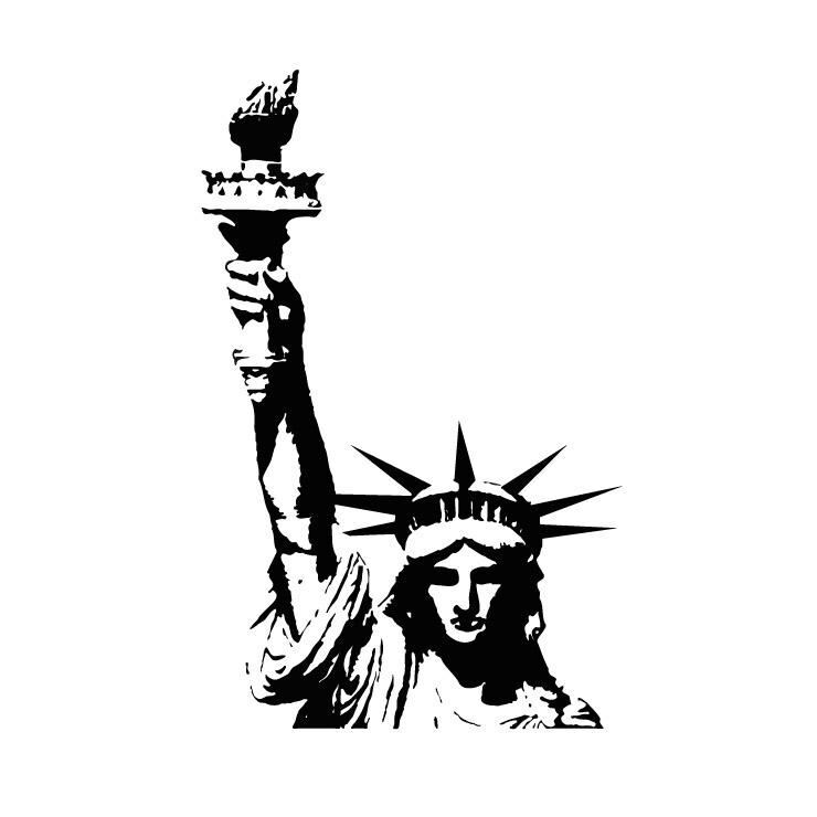 Large Statue of Liberty Wall Decal Sticker. New York City Decor NYC NY #136
