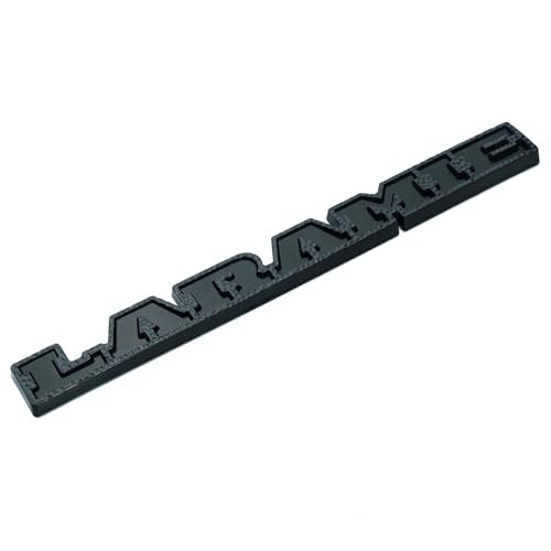 1Pc 2019 2020 Laramie Emblem 3D Badge Tailgate Rear Nameplate Sticker Black