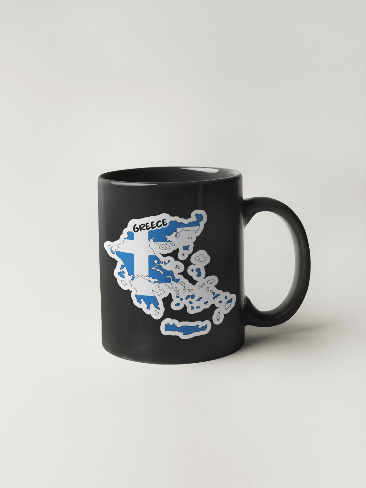 Greece Map Flag Sticker Decal