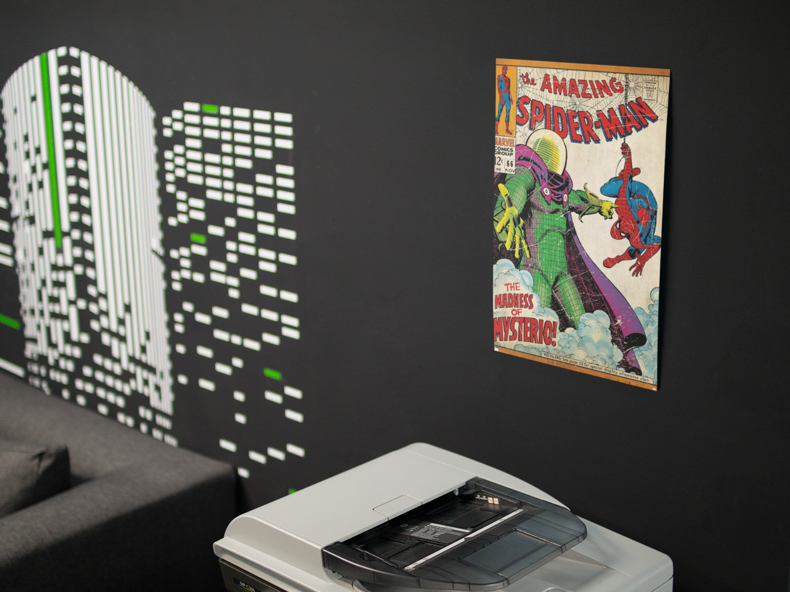 Vintage Comic Style Wall Vinyl Poster Removable Peel and Stick Decor