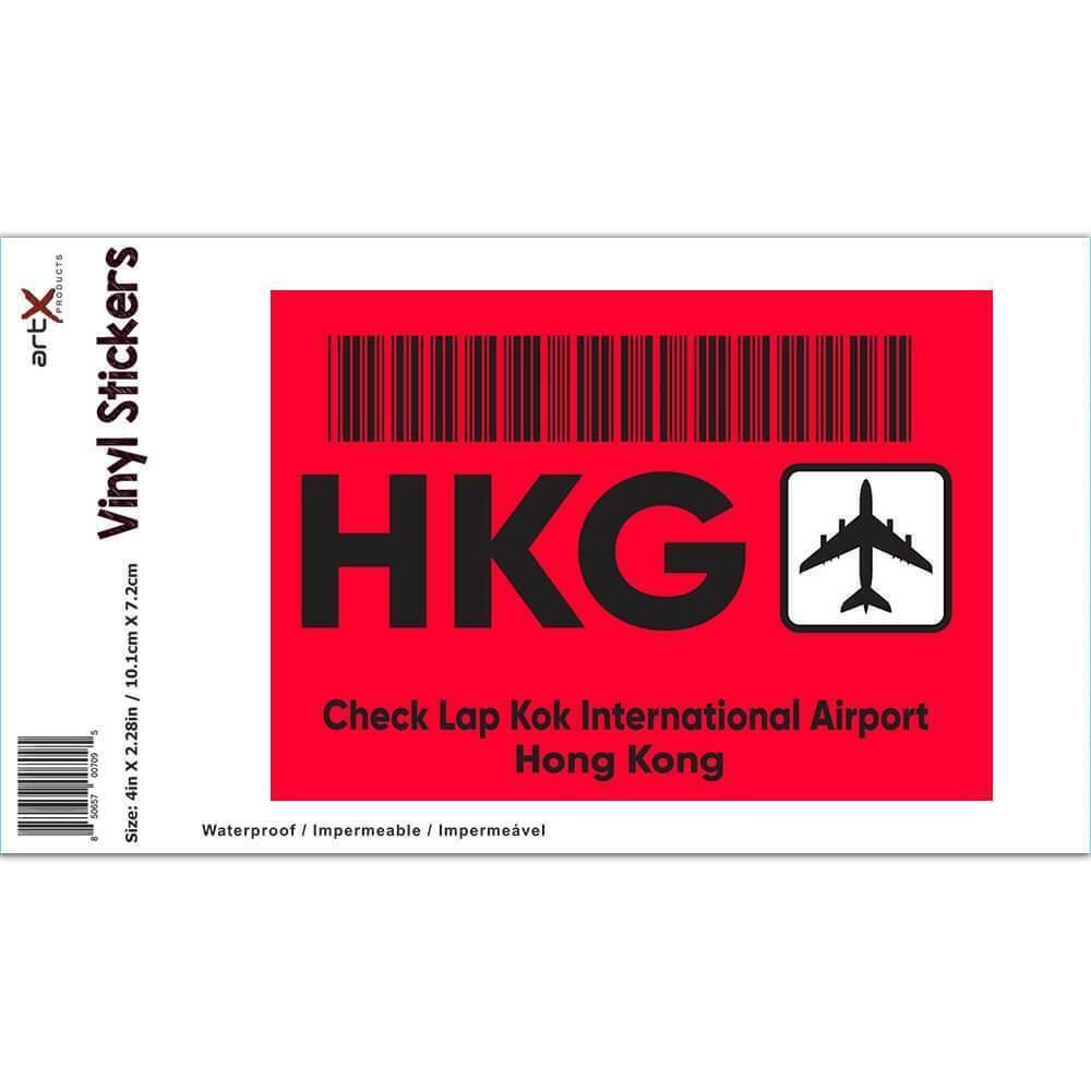 Gift Sticker : Hong Kong Check Lap Kok Airport HKG Travel Airline Pilot AIRPORT