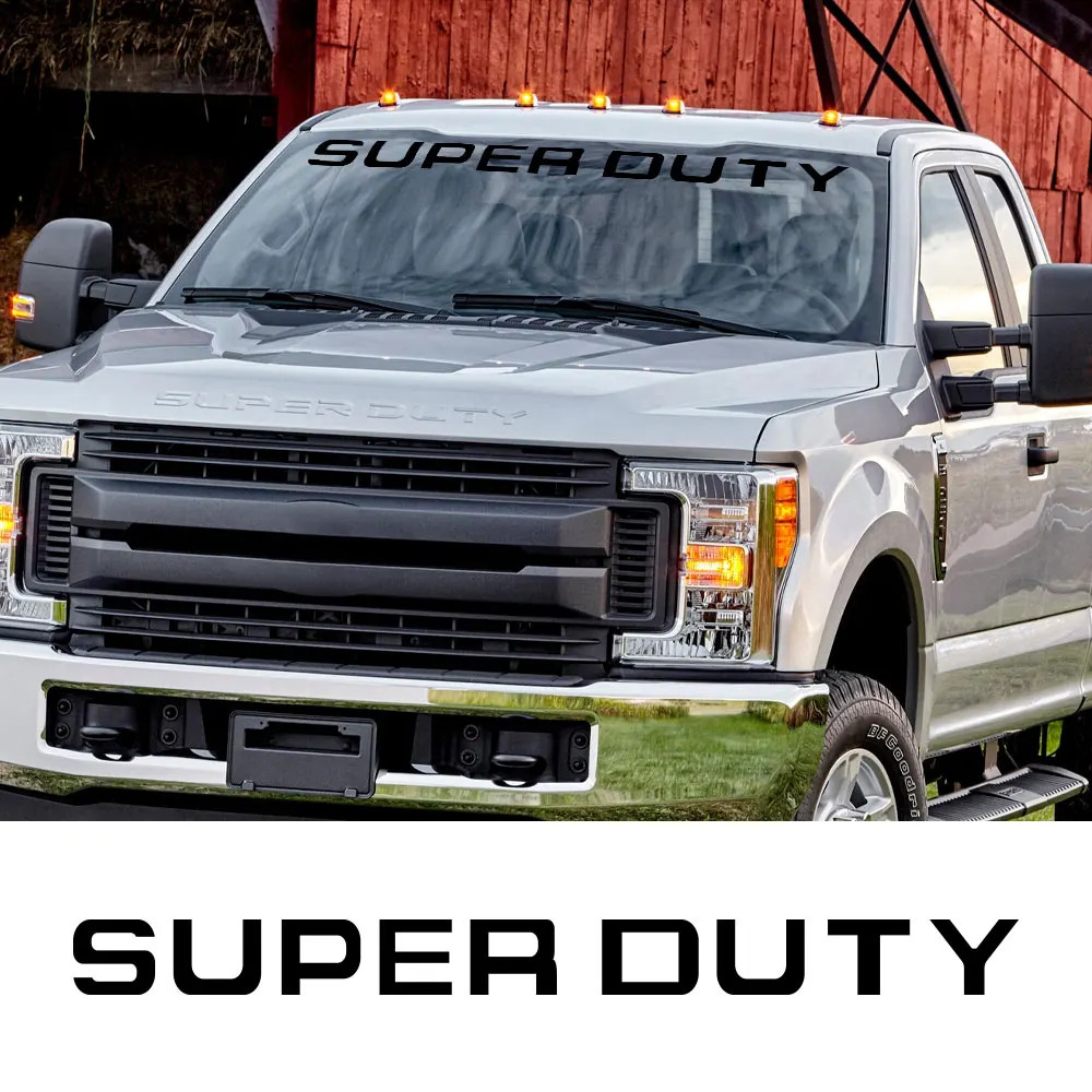 Aftermarket Front Windshield Logo Decal for Ford Super Duty F-250 / F-350 | Viny
