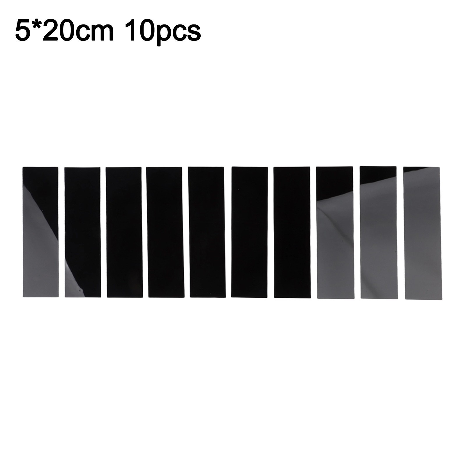 Creative Wall Decoration Set of 10 Acrylic Mirror Stickers Easy to Apply