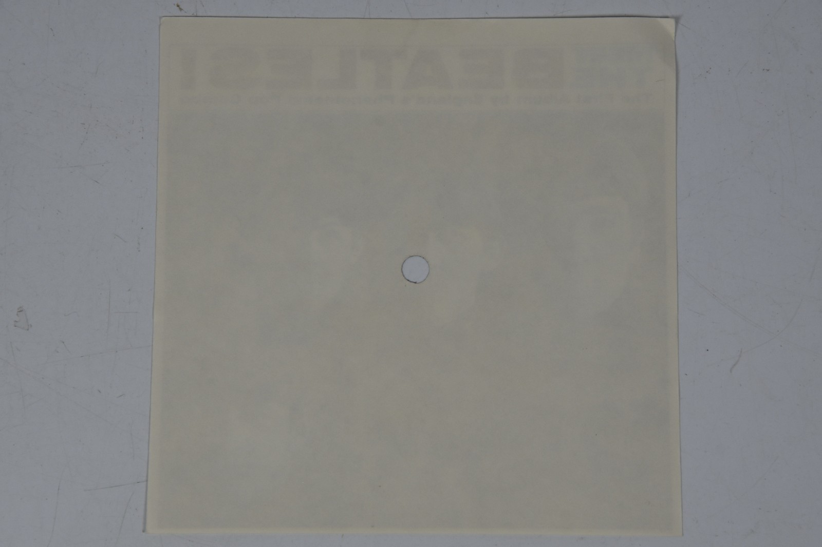 Vintage Meet The Beatles Insert Cover Art 6" Art Print 45 Record Paper ONLY