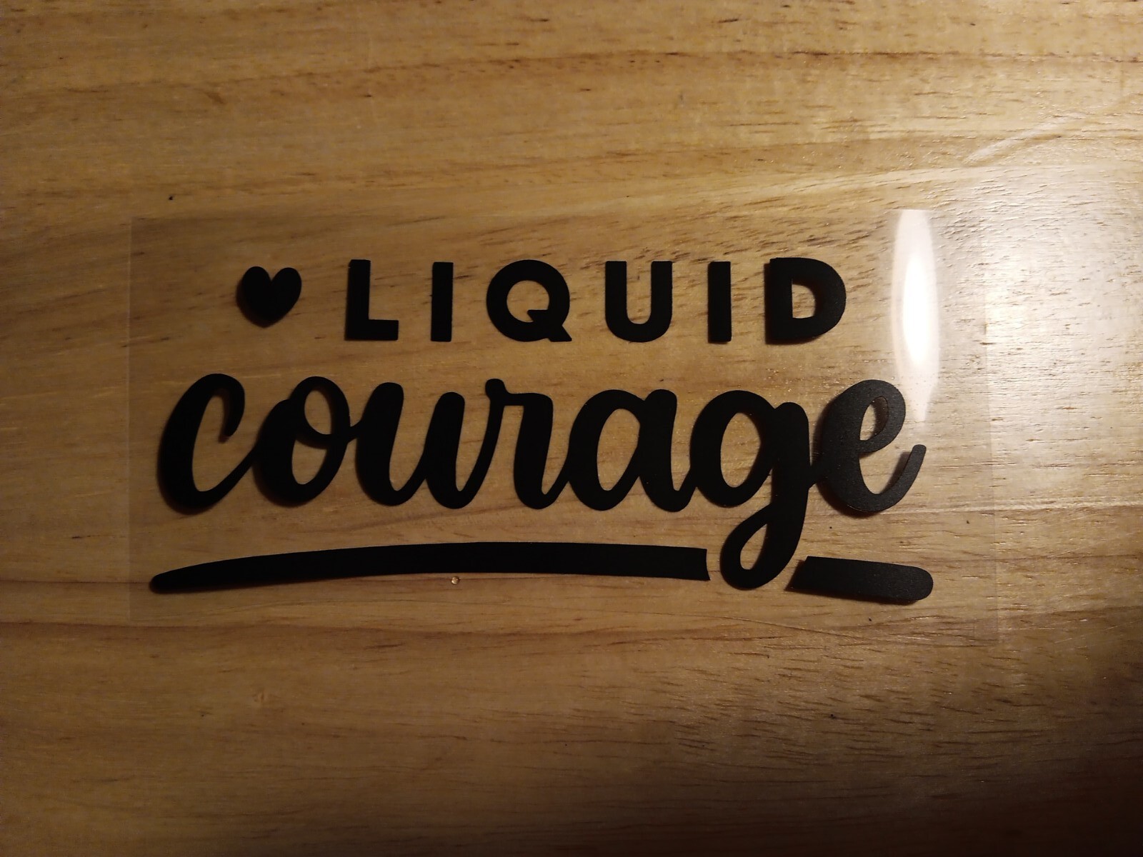 Liquid Courage Vinyl Decal funny boozy mom drinking