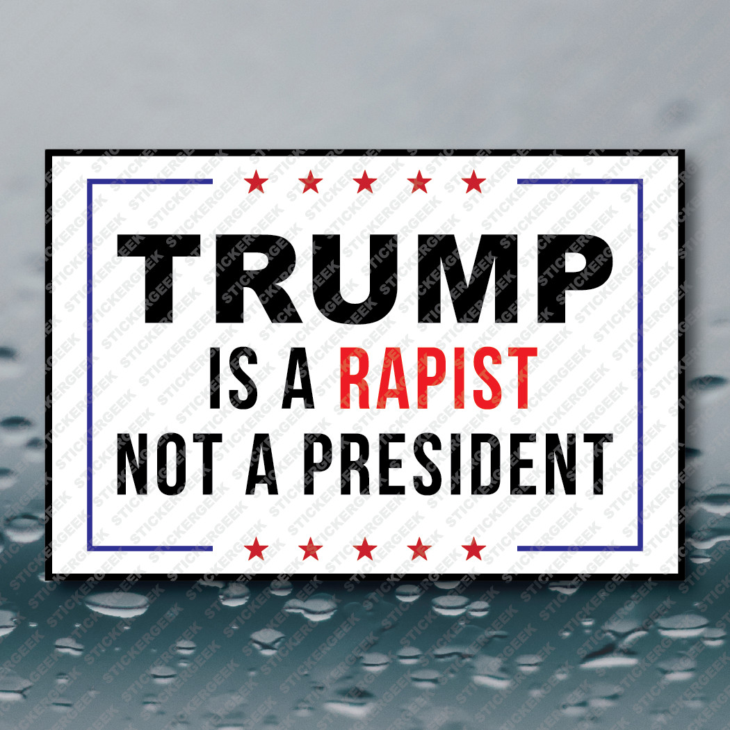 Anti Trump BUNDLE 8 Vinyl Sticker Pack Tumbler Hard Hat Tool Lunch Box 3×2