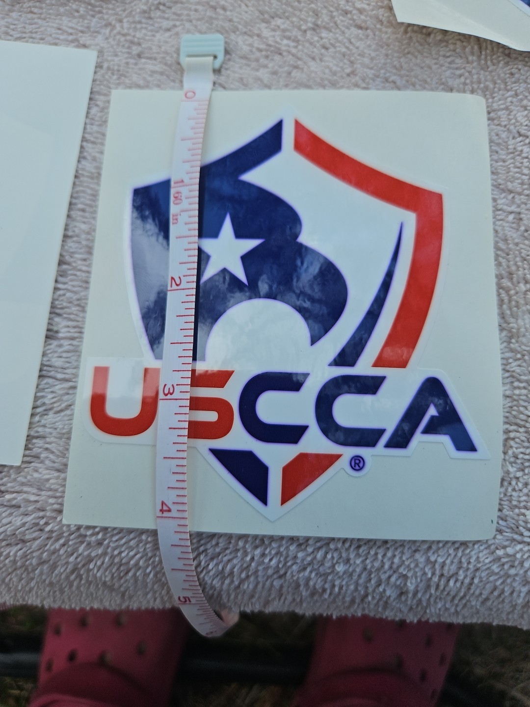 6 USCCA United States Concealed Carry Association Sticker / Decal. Red White Blu