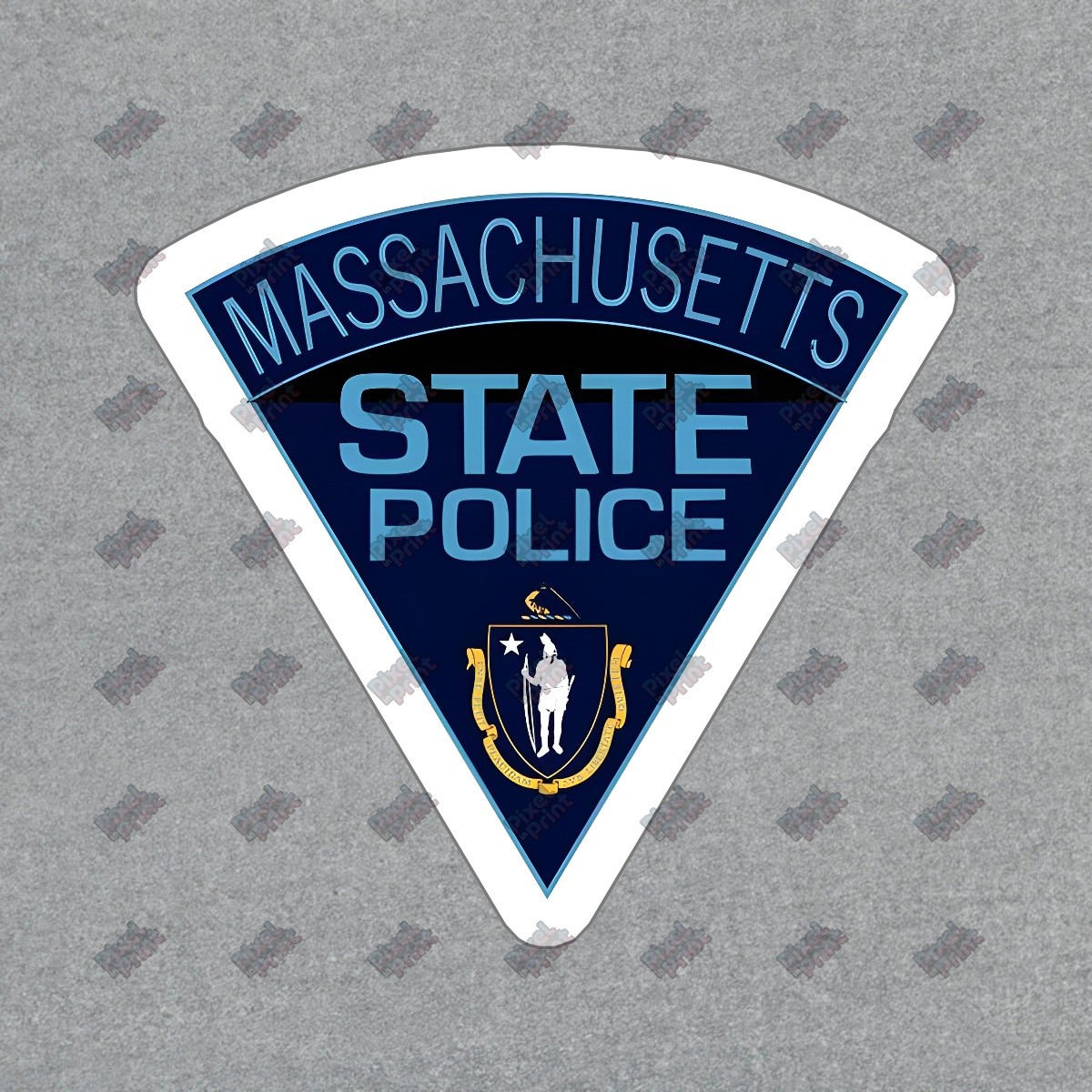 Massachusetts State Police Vinyl Sticker Decal Law Enforcement Badge #823068