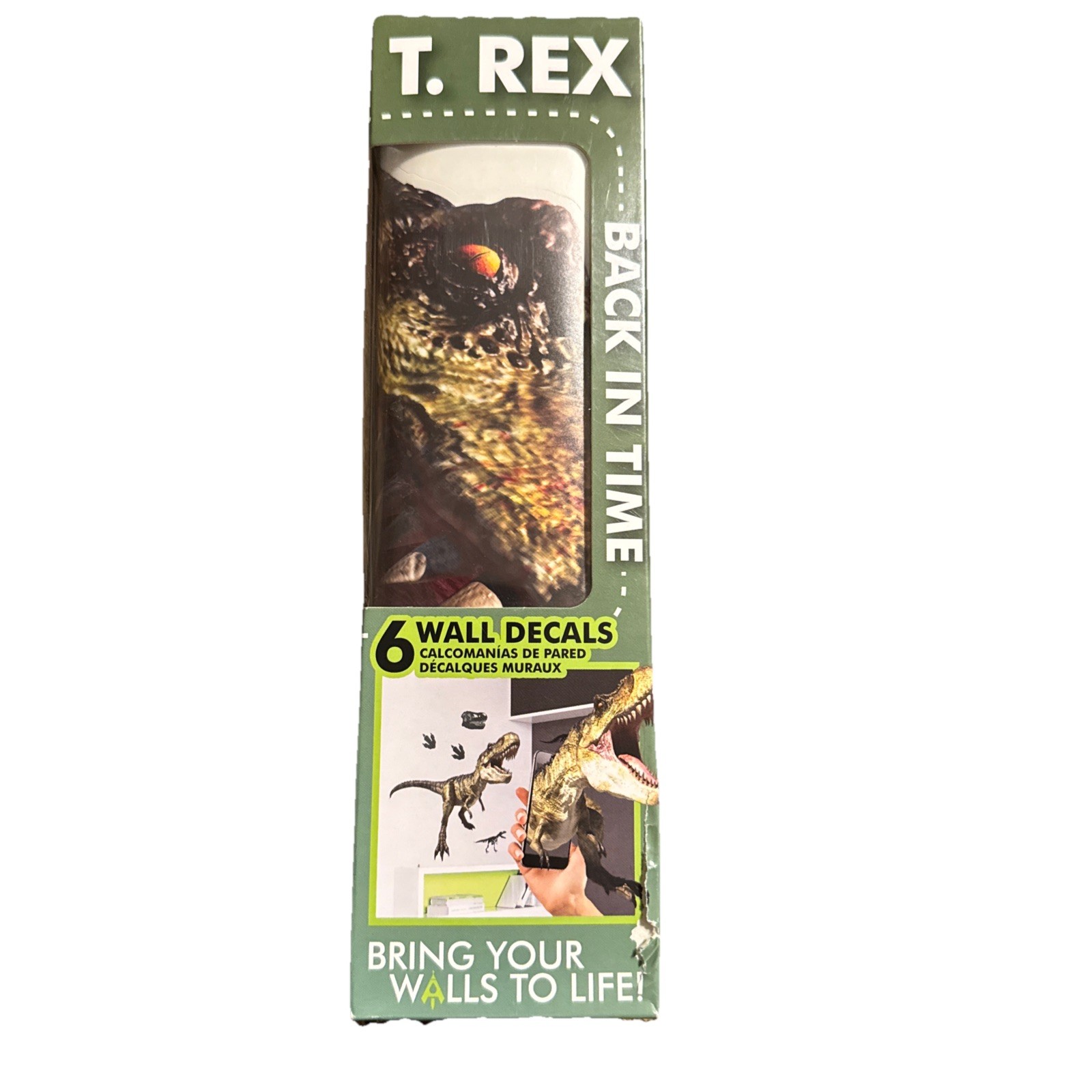 Dinosaur T-Rex Wall Decal Art Decor 6 Decals NIB