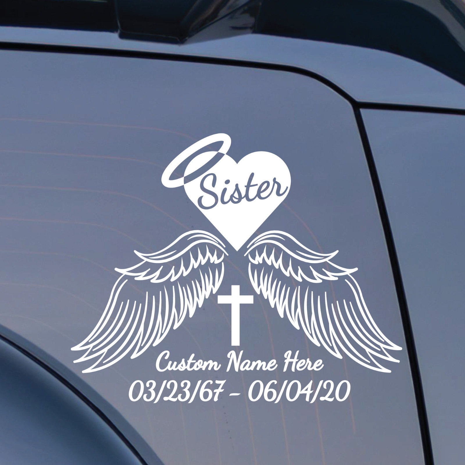 Custom Sister MEMORIAL Decal – Personalized In Loving Memory Remembrance Decal