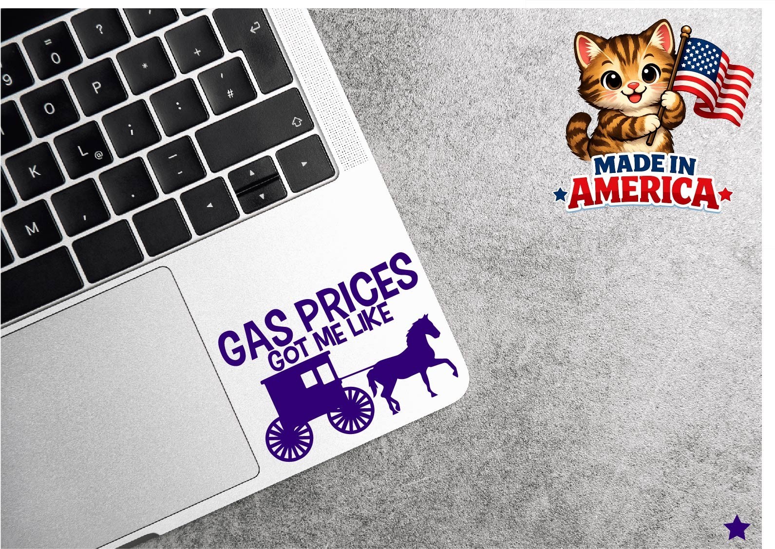Gas Prices Got Me Like Amish Decal Sticker High Inflation Buggy Anti MAGA Trump
