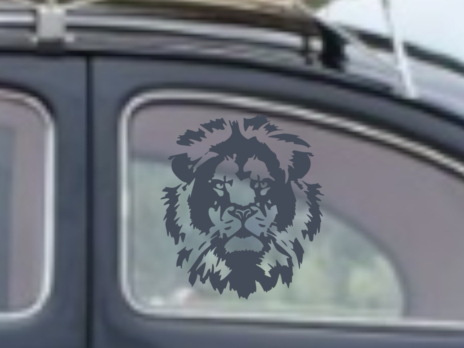 Lion face Decal for car Windows Laptops most Smooth Surfaces