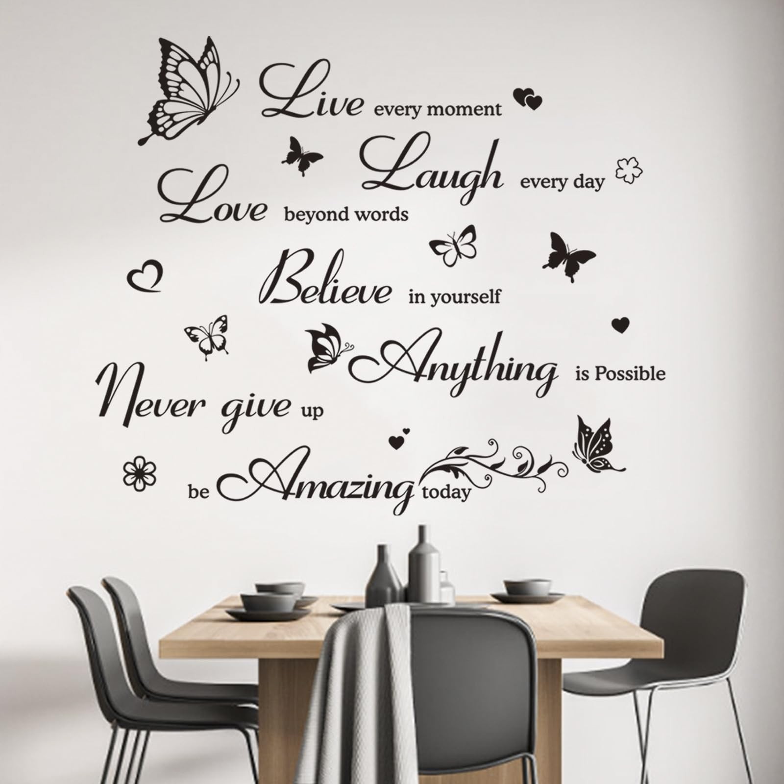 Inspirational Wall Decals Quotes Wall Stickers Motivational Wall Art Decor Po…