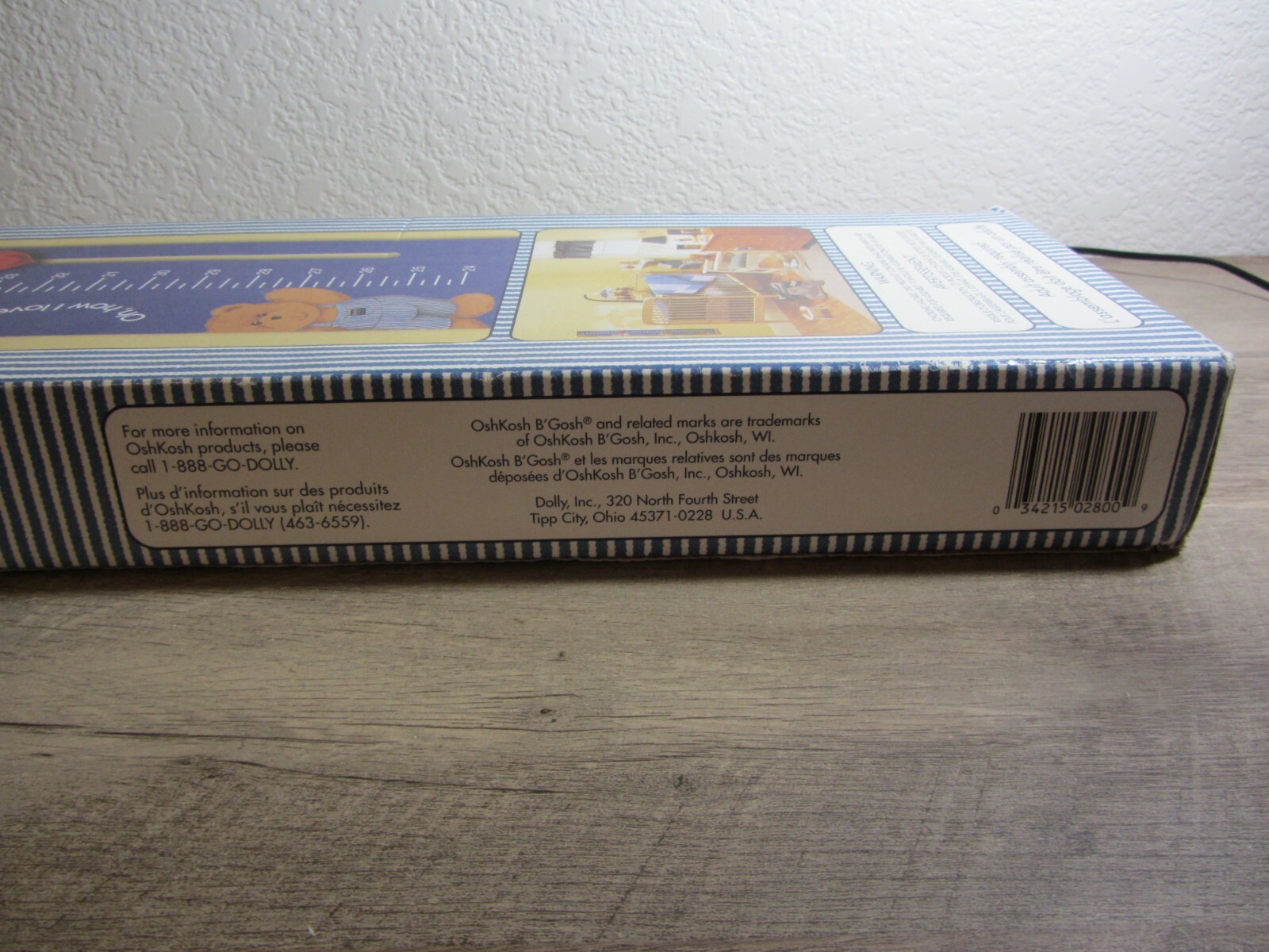 NEW VINTAGE OSHKOSH DECORATIVE GROWTH CHART 40" X 6" Cute