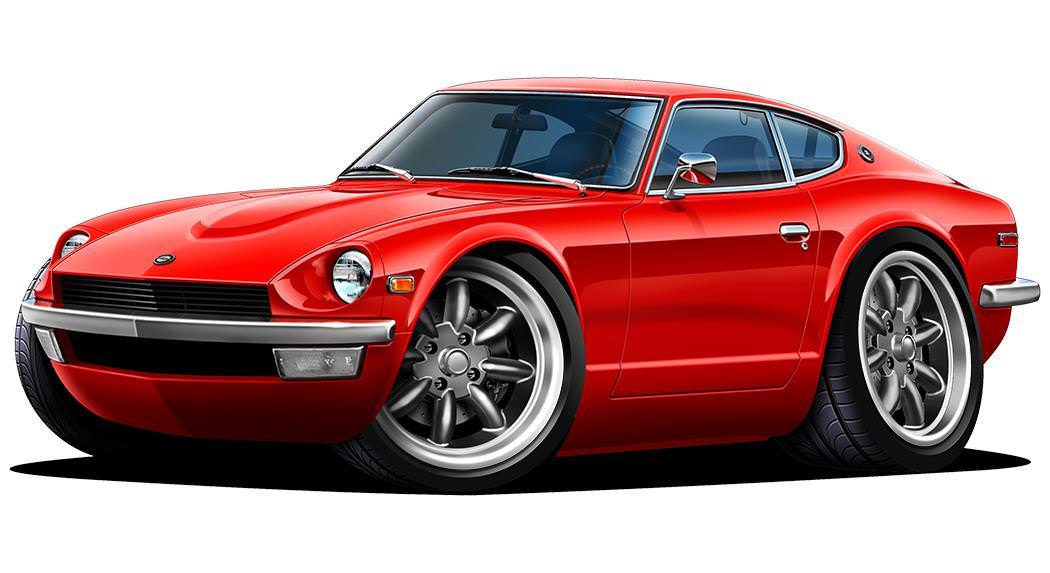 Datsun 240Z Sports Car Parking Sign Wall Art Graphic Sticker