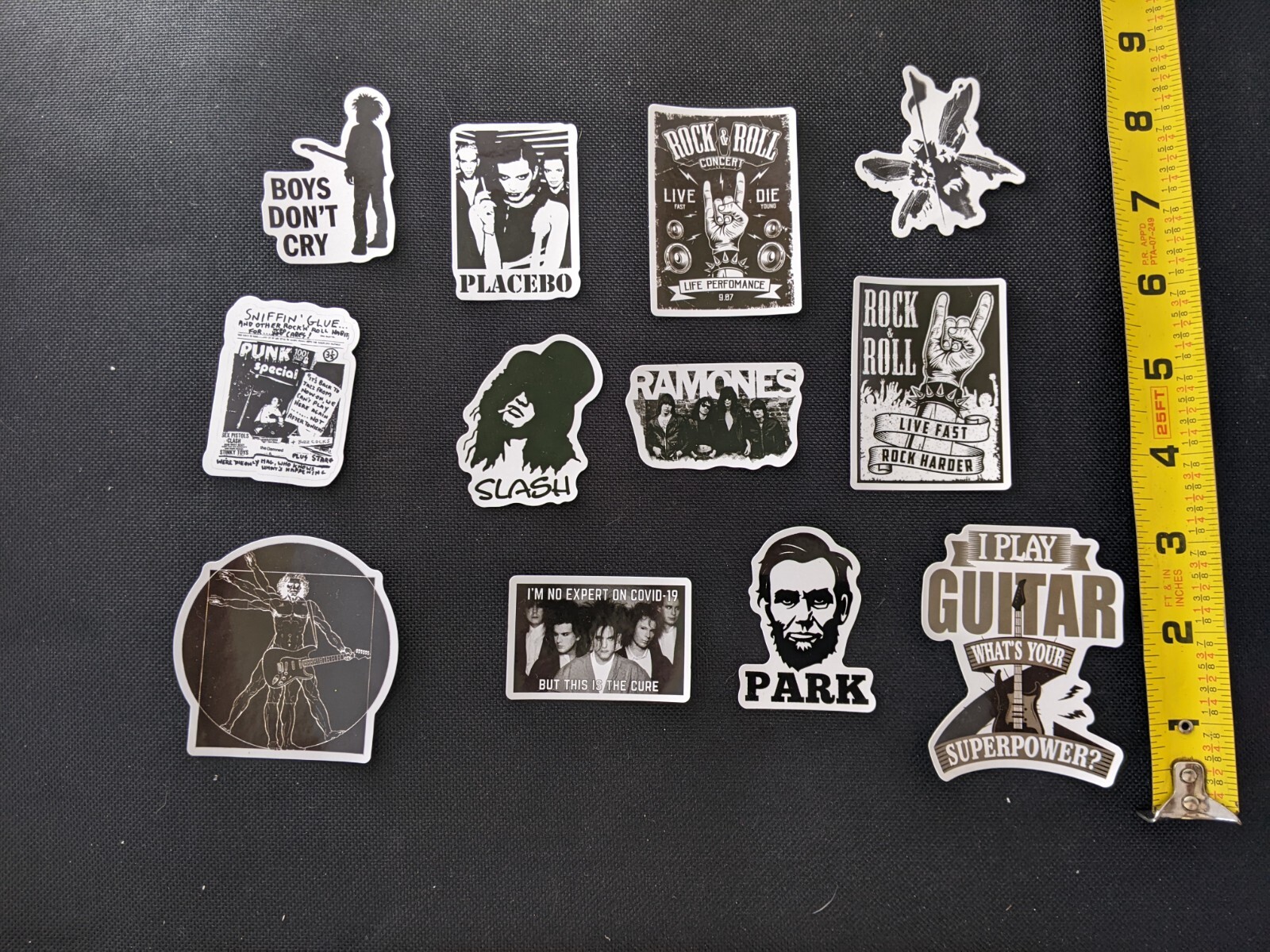 Ramones, Linkin Park, Heavy Metal, Rock N Roll, Punk, Slash & More 12 Decal Lot