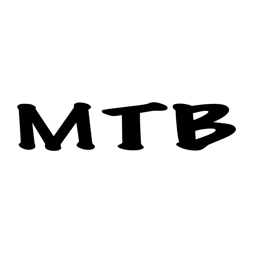 MTB Mountain Bike Decal Sticker Black Die Cut Vinyl