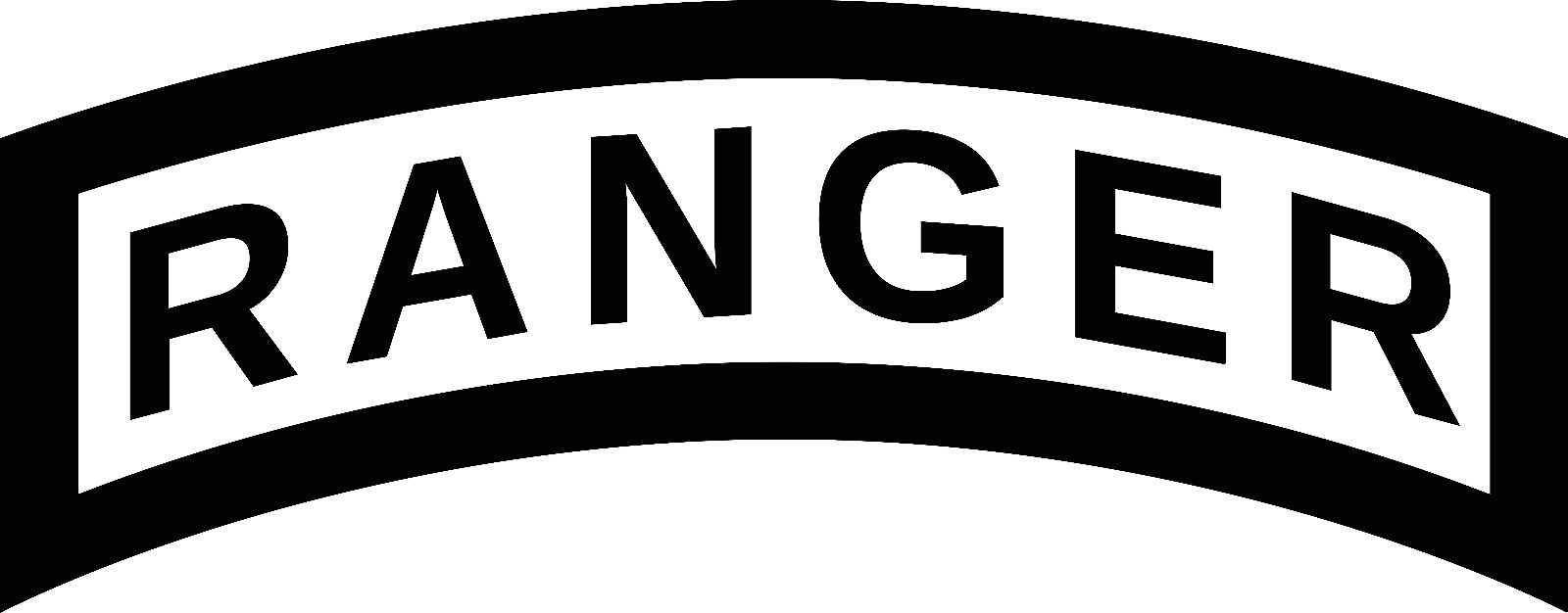 Ranger Tab Decal, UV Resistant Perma-Sticker, No Background, 3-inch, $1 Shipping