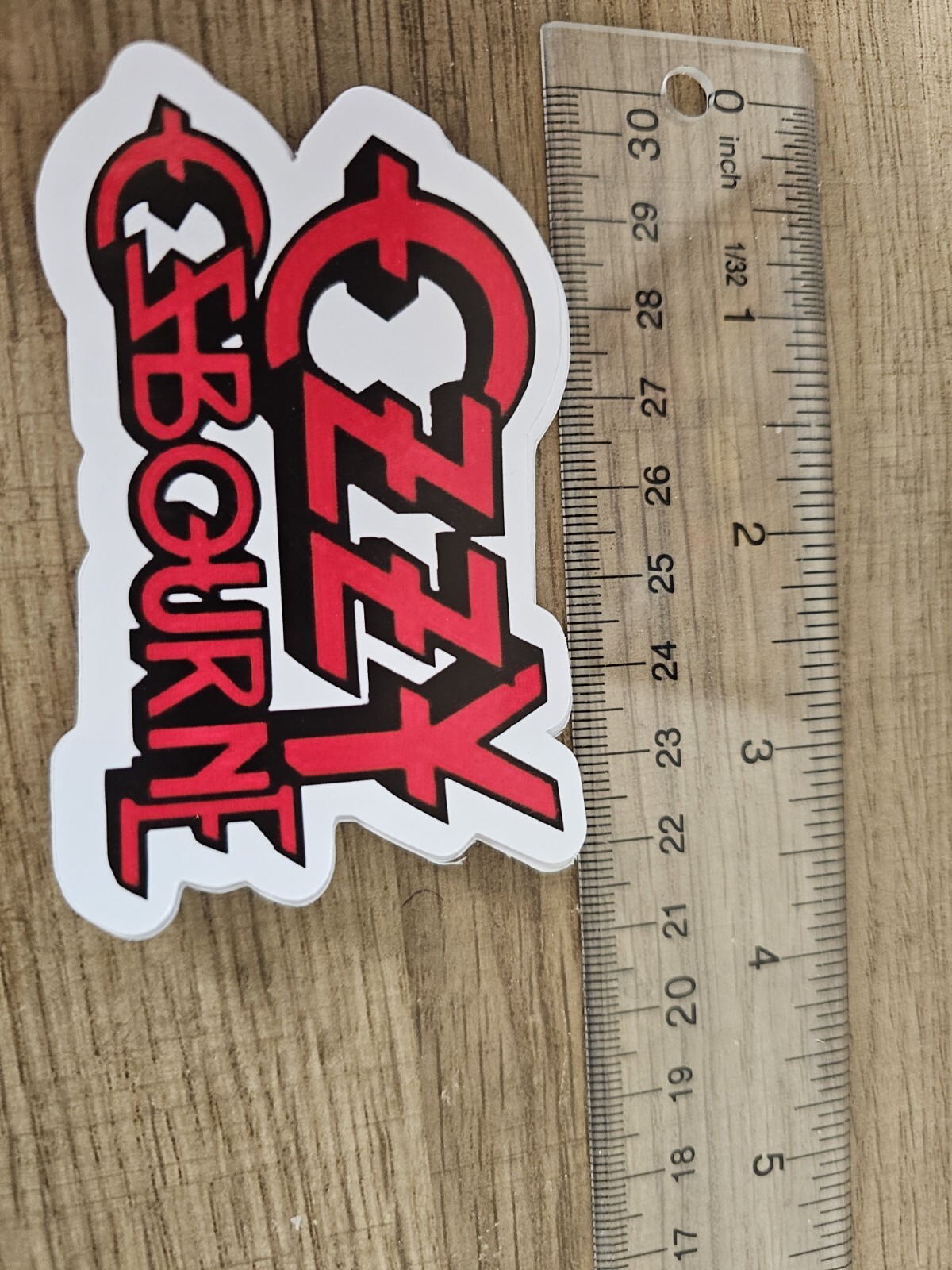 Ozzy Osbourne Red Vinyl Sticker