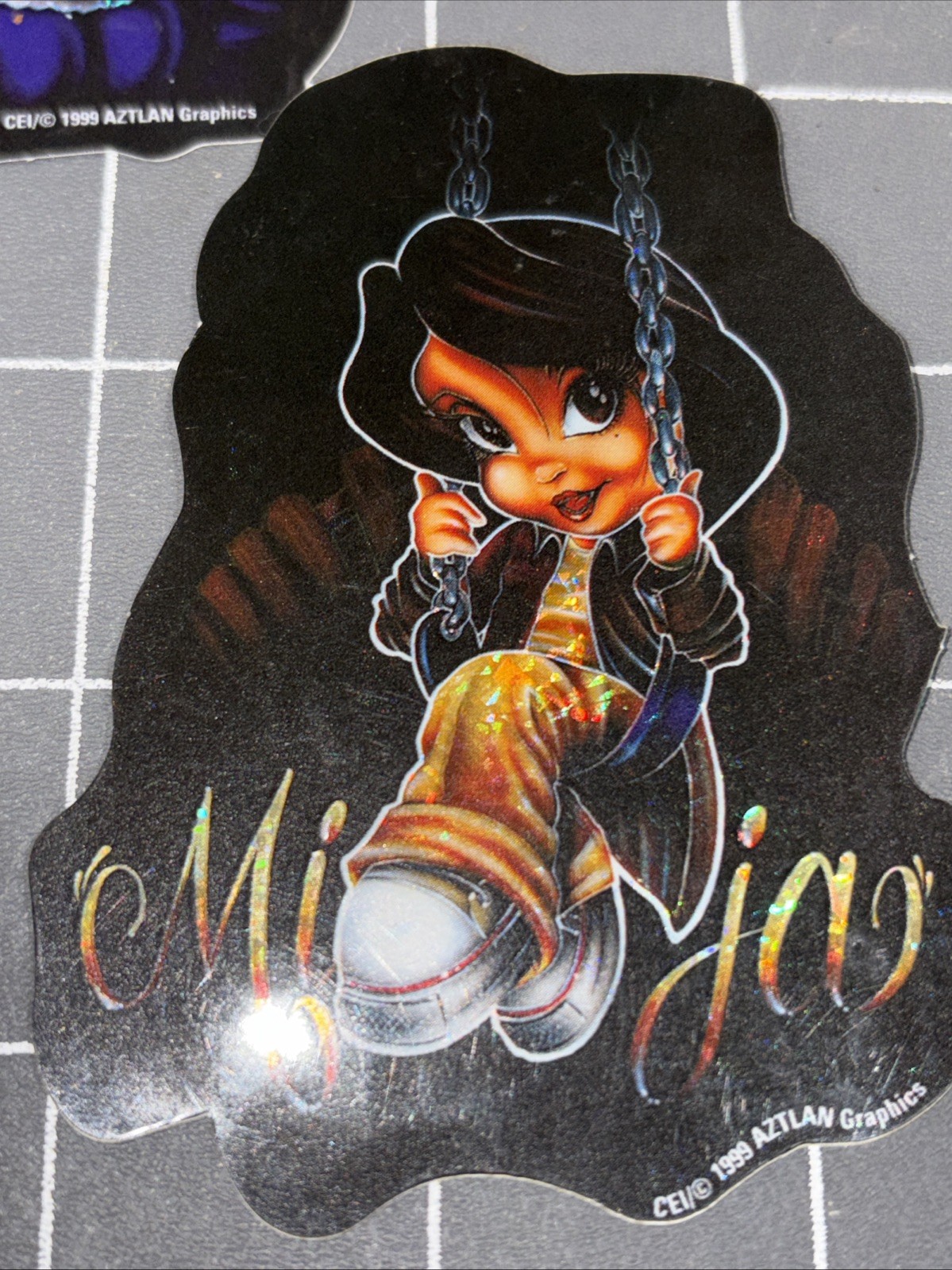 Vintage Aztlan Graphics Shiny Vending Stickers 1999 Mija