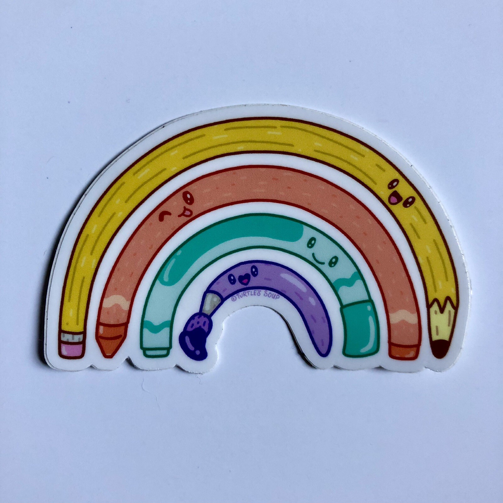 NEW! Turtle’s Soup SET OF 4 VINYL STICKERS / DECALS — 3×3” Cute Positivity Theme