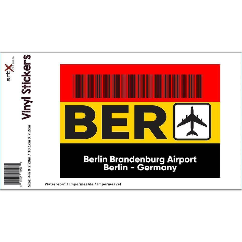 Gift Sticker : Germany Berlin Brandenburg Airport BER Travel Airline Pilot