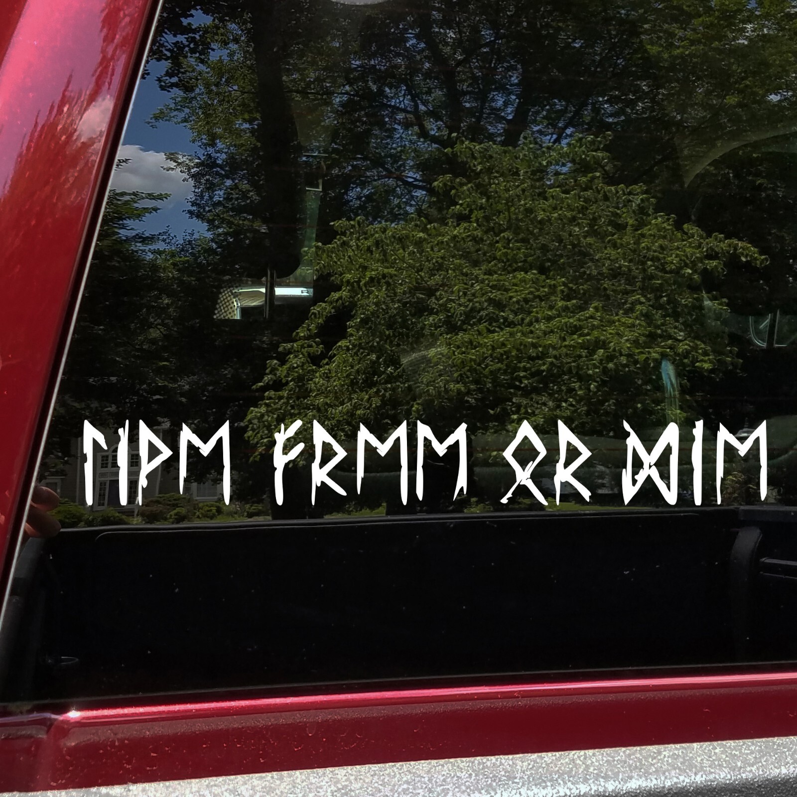 Live Free or Die Rune Decal V2 Viking Futhark Vinyl Sticker 4–80" Wide 20 Colors