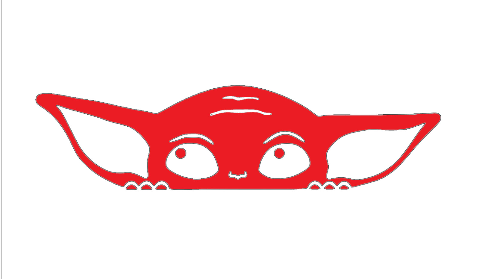 BABY YODA, GROGU, STAR WARS, Decal Stickers for Cars, Windows, Laptops, Tablets.