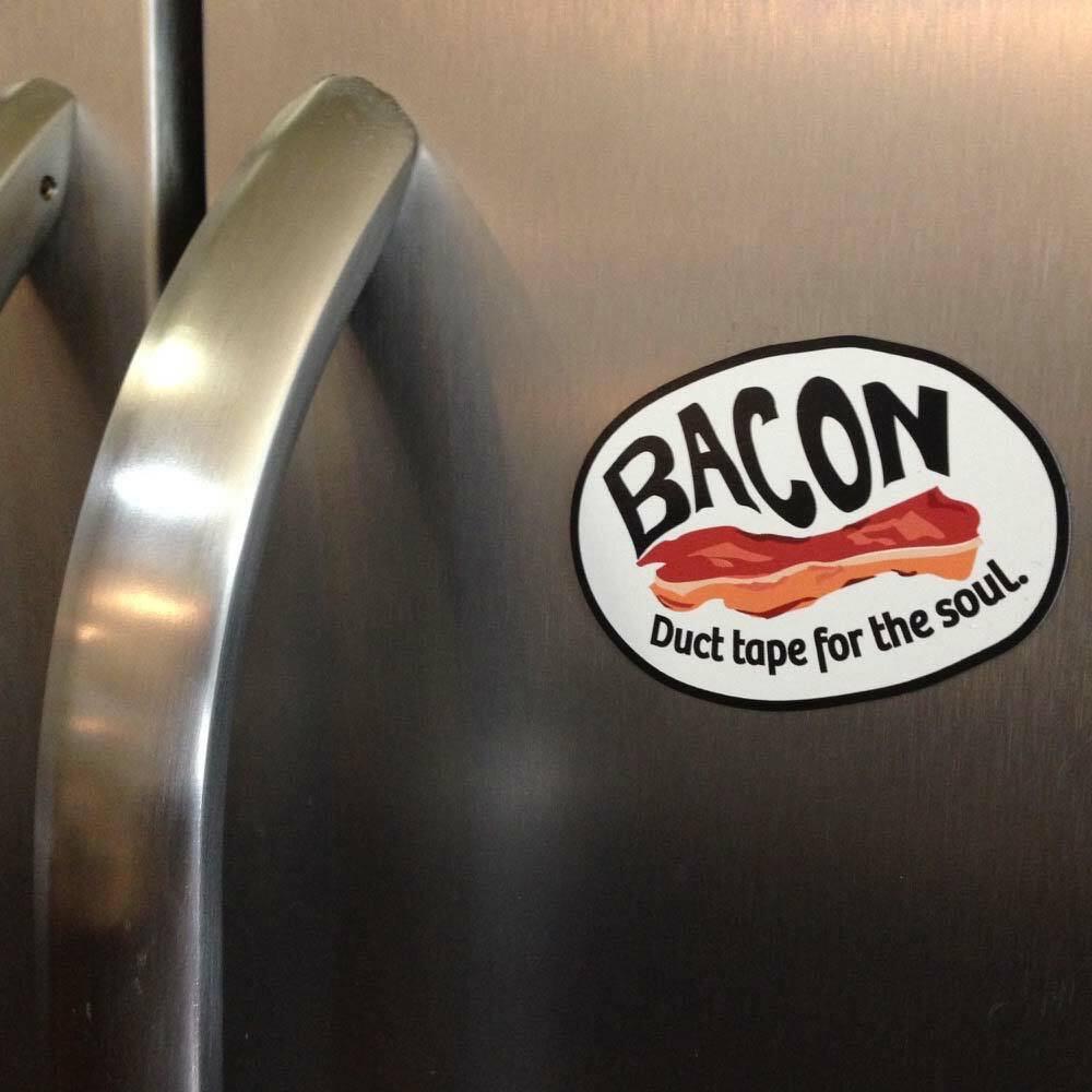 Bacon, Duct Tape For The Soul – Premium Stickers & Magnets – Foodie, Chef Gift