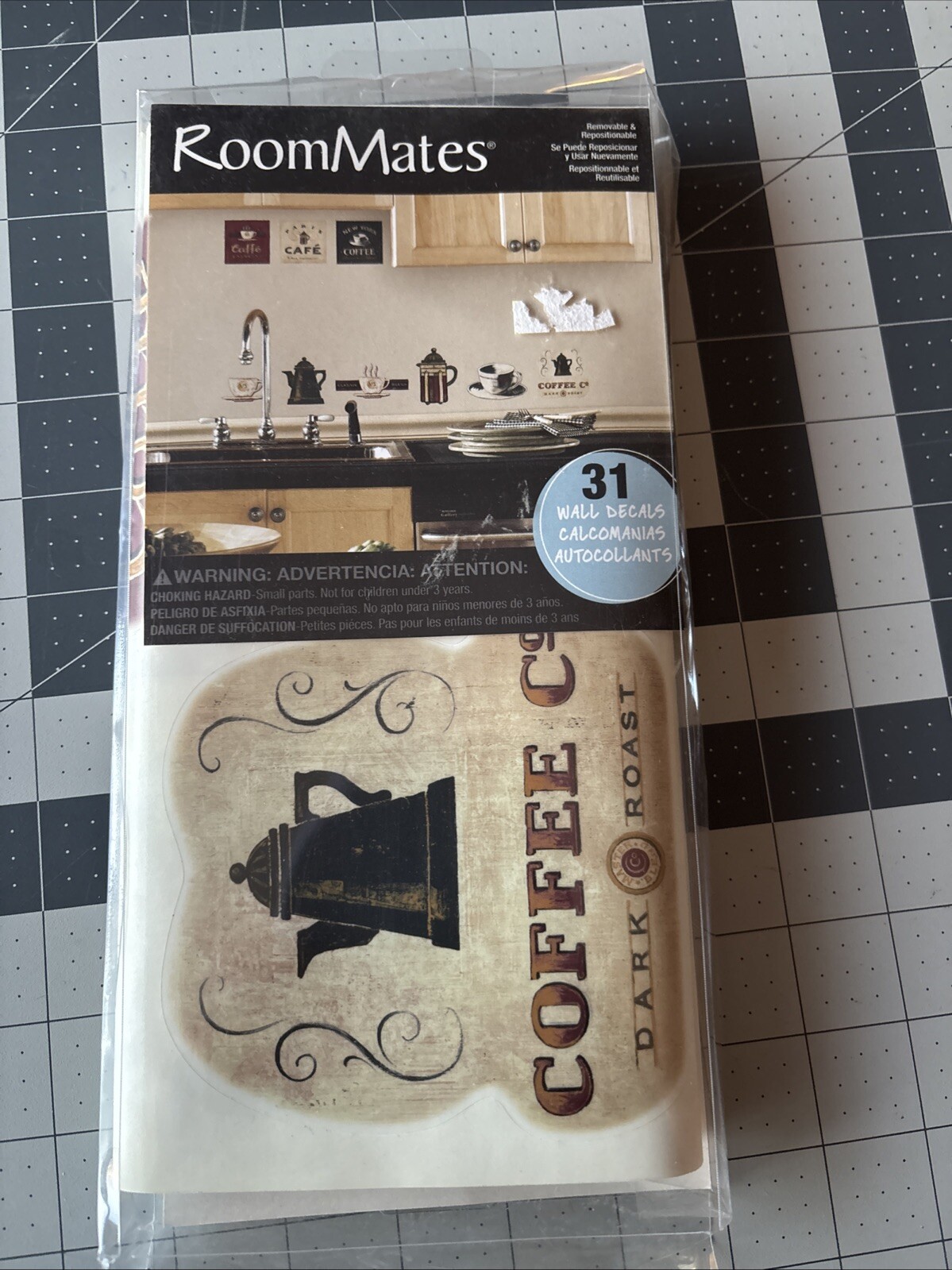 COFFEE HOUSE wall stickers 31 decals pots cups signs kitchen room decor