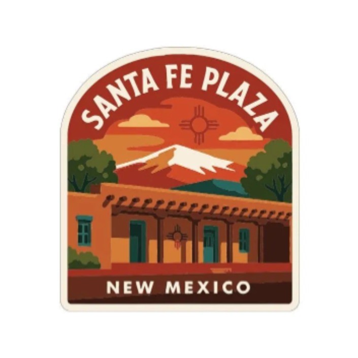 Santa Fe Plaza New Mexico Iron On Heat Transfer Vinyl HTV Die-Cut Symbolic