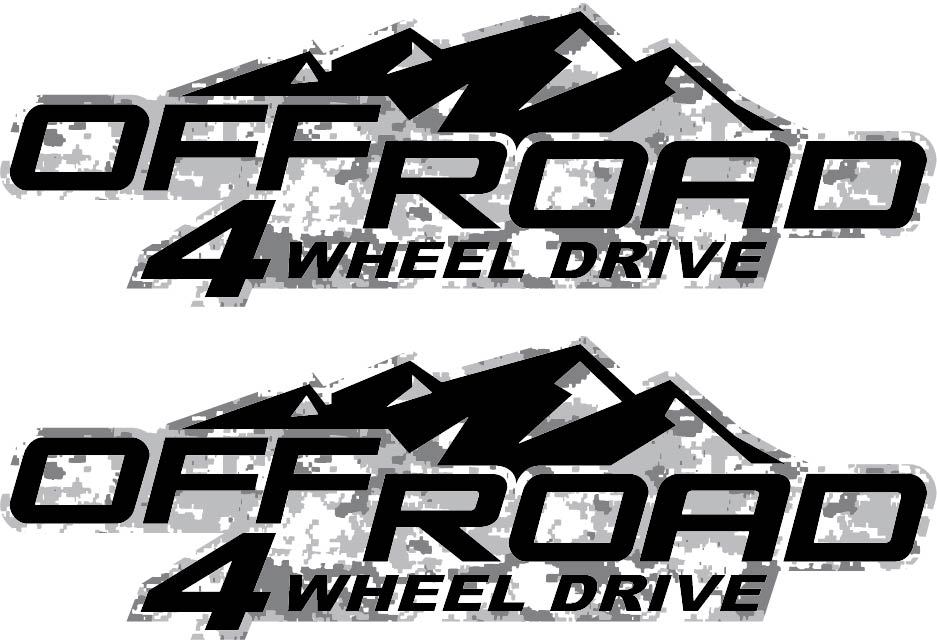 2004-2012 4×4 Decals Stickers for Chevy Colorado Xtreme GMC Canyon 4WD Bedside