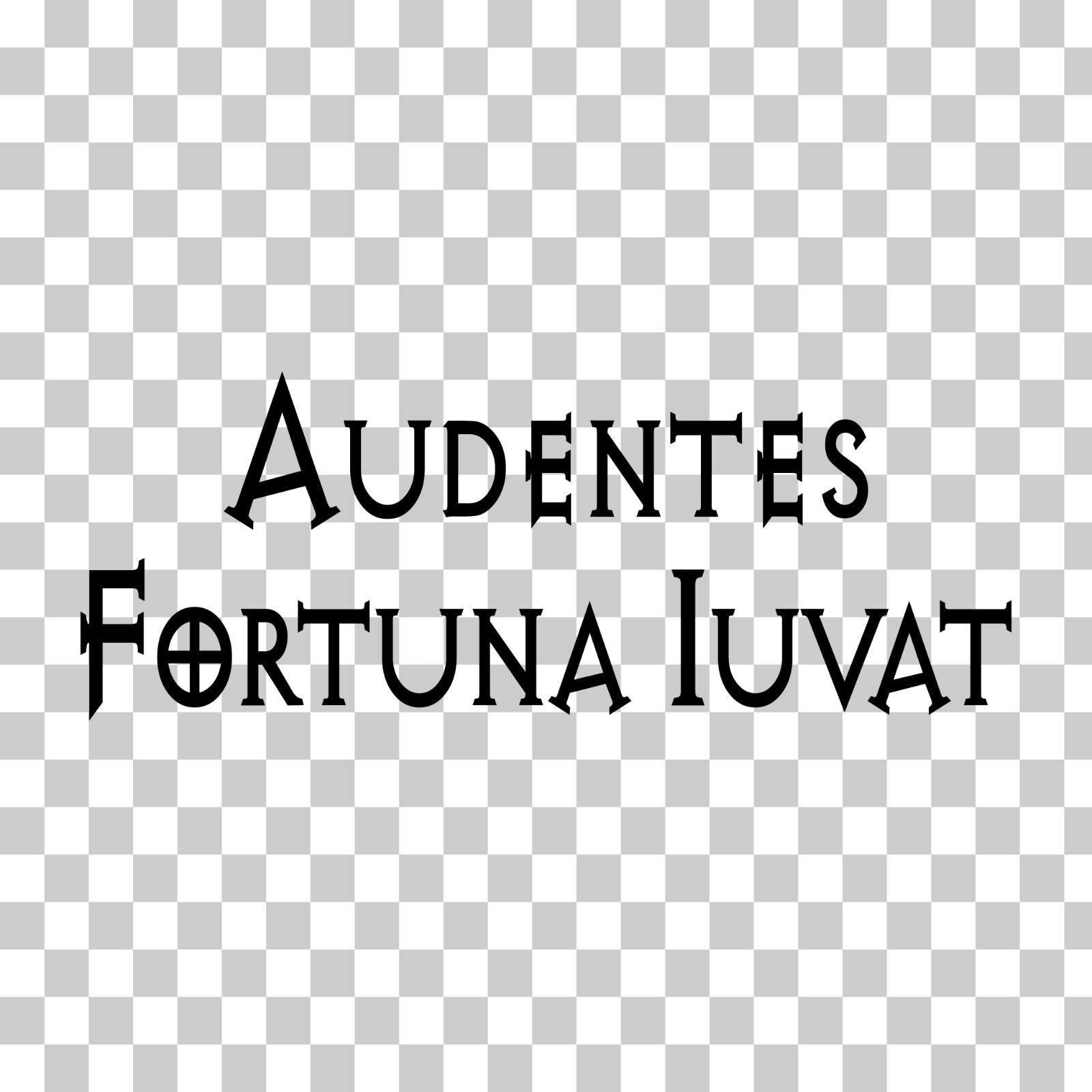 Audentes Fortuna Iuvat Vinyl Sticker/Decal Latin Saying Fortune Favors The Bold