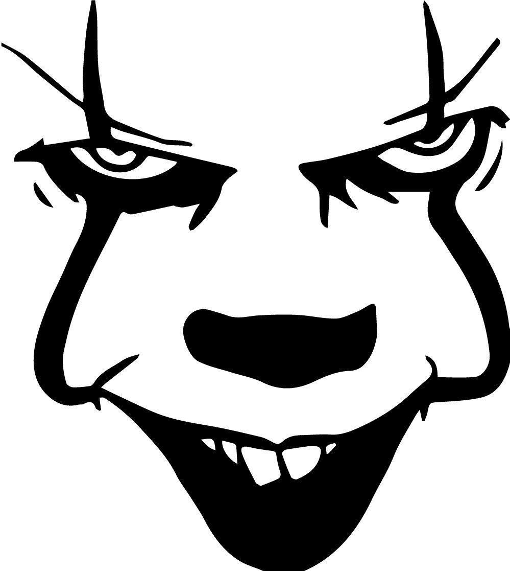 Pennywise Decal Sticker Vinyl Humor It Horror Bill Skarsgård Stephen King Creepy