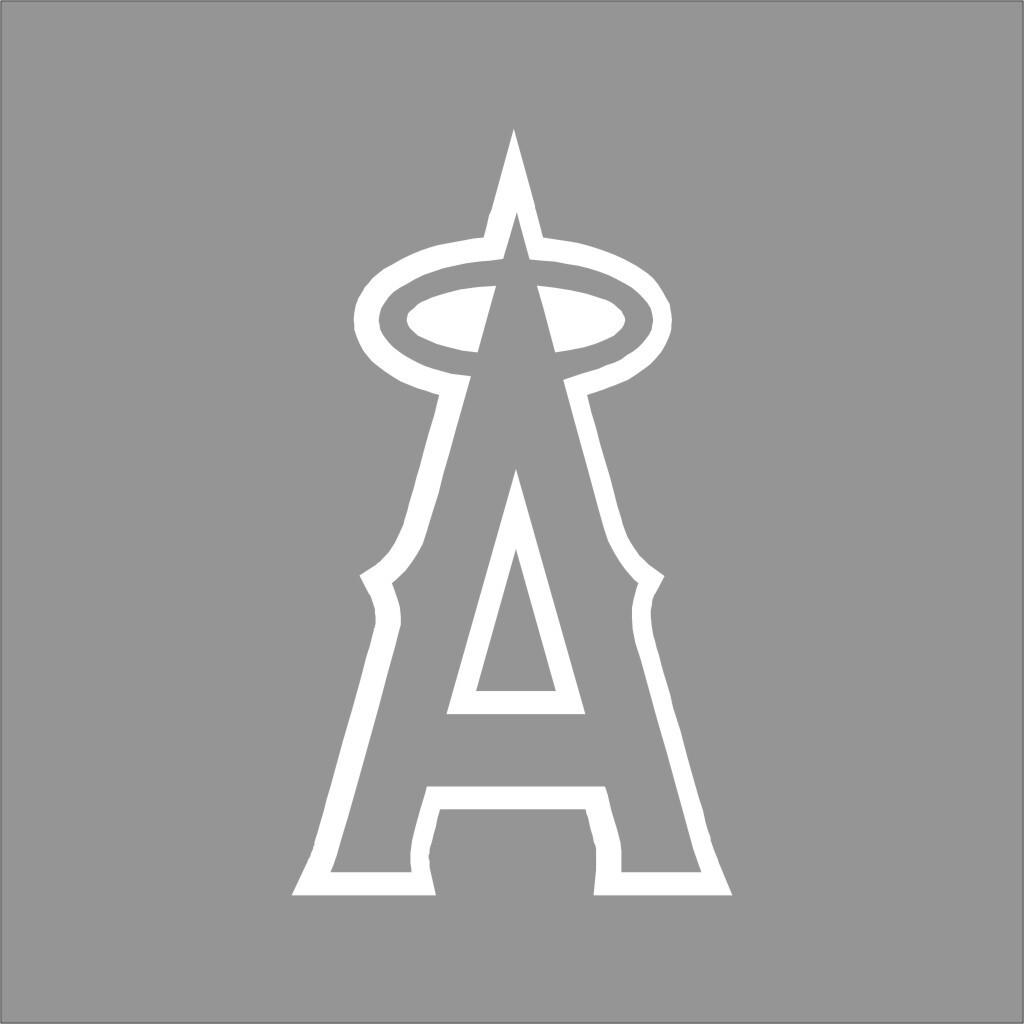 Anaheim Angels MLB Team Logo 1 Color Vinyl Decal Sticker Car Window Wall