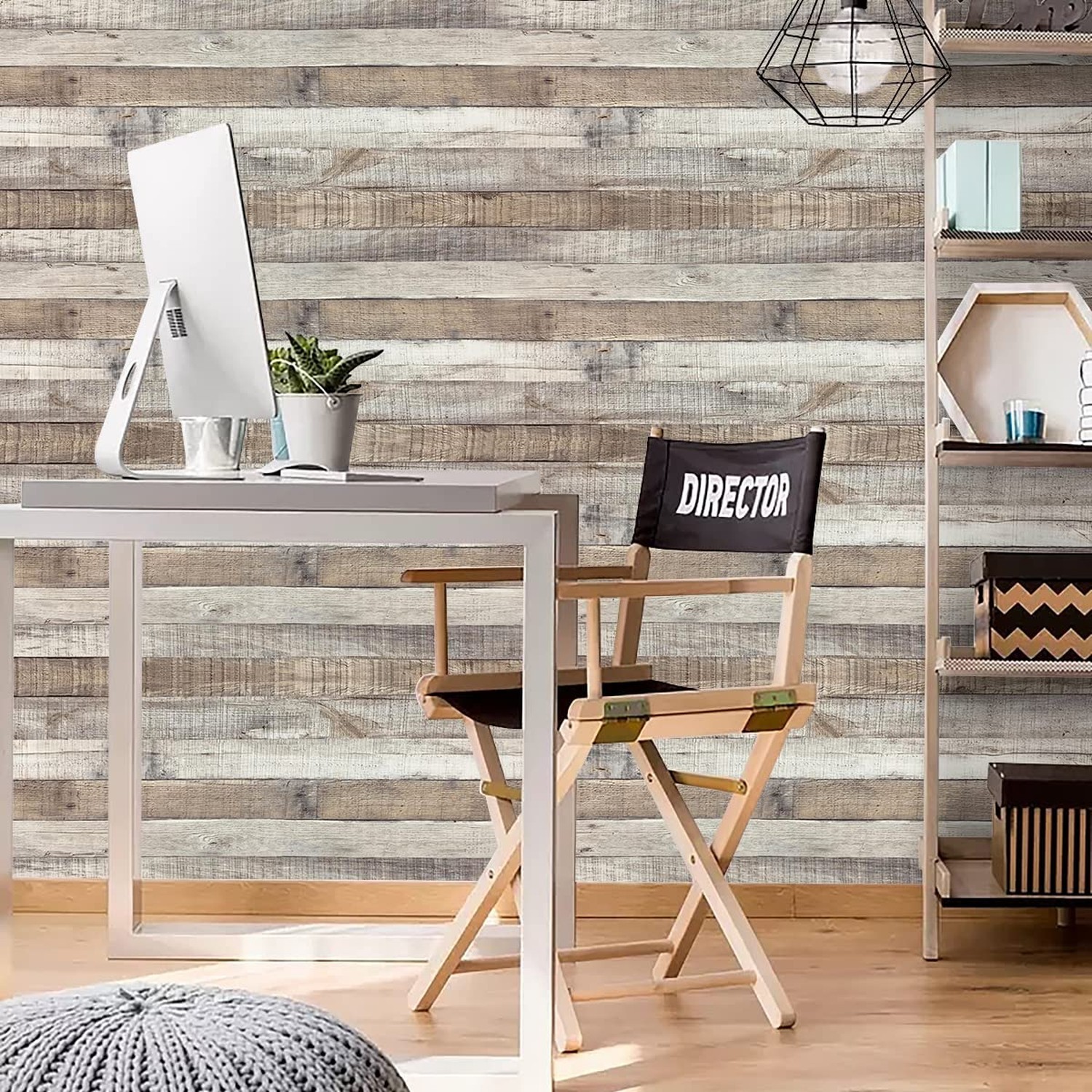 Vintage Wood Wallpaper Rustic Wood Wallpaper Stick and Peel Self Adhesive Dis…